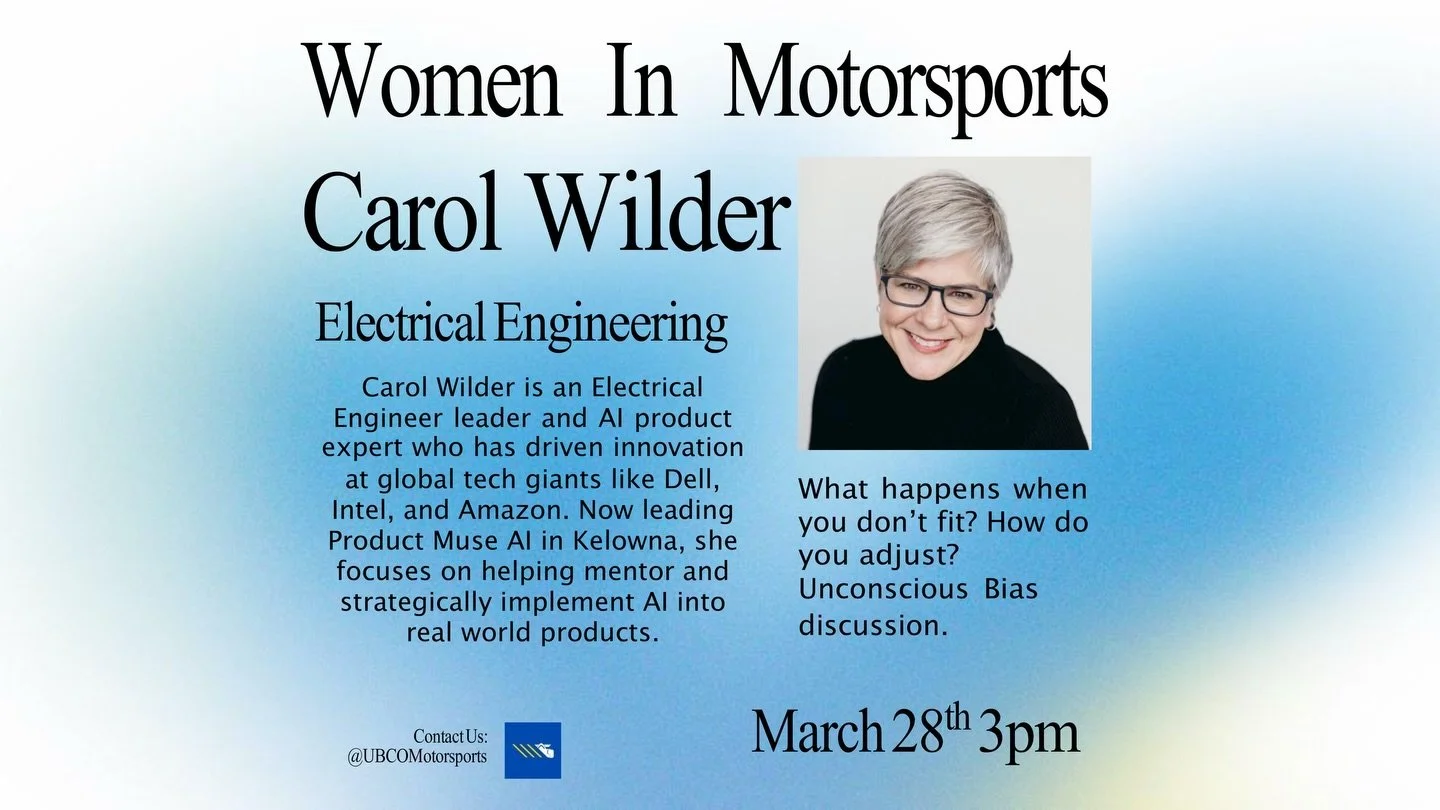Second Speaker announcement alert!! 

Please welcome Carol Wilder, an electrical engineer with a background of working at Dell, Intel, and Amazon. She a master in her field implanting AI initiatives within our world. 

Please join us regardless of yo