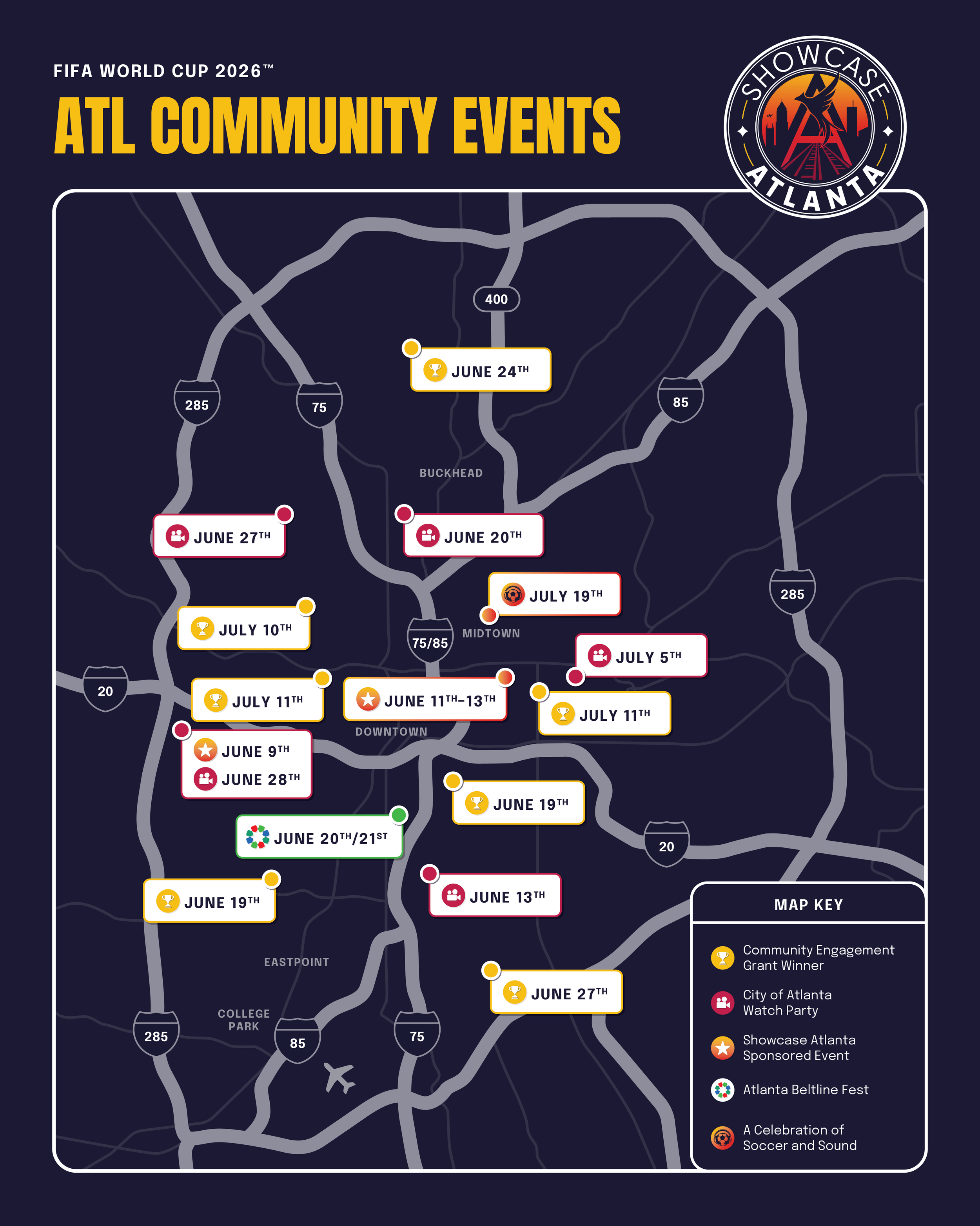 Showcase Atlanta Announces Community Engagement Grant Recipients, Investing in Eight Neighborhoods Ahead of FIFA World Cup 2026