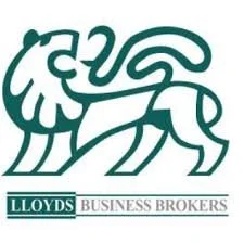 Lloyds Business Brokers logo featuring a stylized lion in green and white.