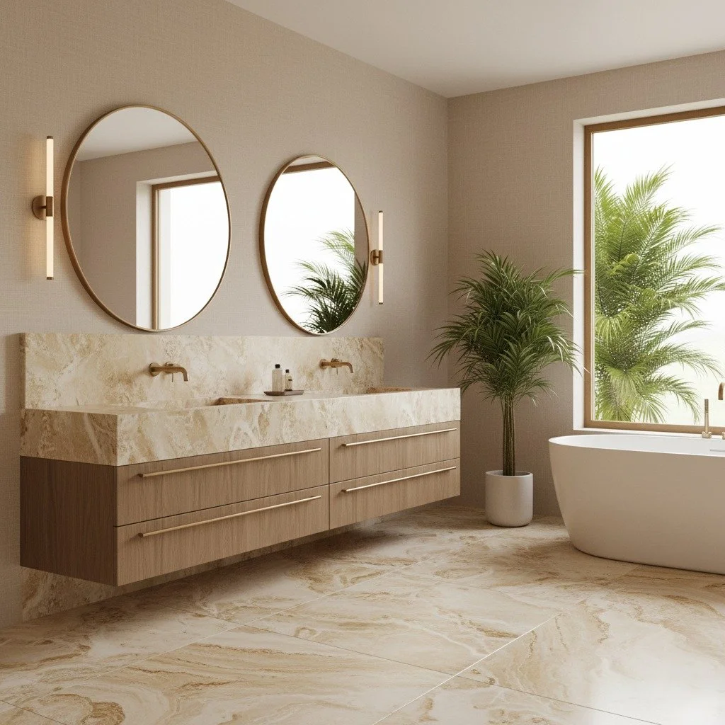 An everyday ritual, elevated through the beauty of natural materials and thoughtful design. 

#NovaDesignInteriors #TimelessDesign #OrganicModern #NaturalLuxury #InteriorDesignMiami #LuxuryInteriors #BathroomInspo #DesignPhilosophy #ModernLiving #Des