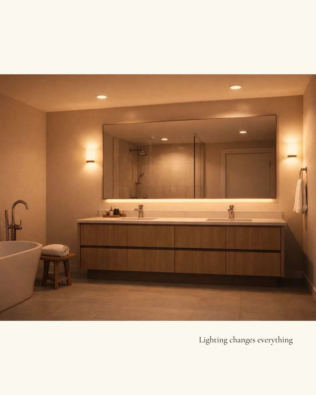 Every space begins with light.

Before materials. Before furniture.
Light sets the mood, rhythm, and emotional experience of a space.

This is why lighting is never an afterthought in my work, it&rsquo;s the foundation.

#lightingmatters 
#novadesign