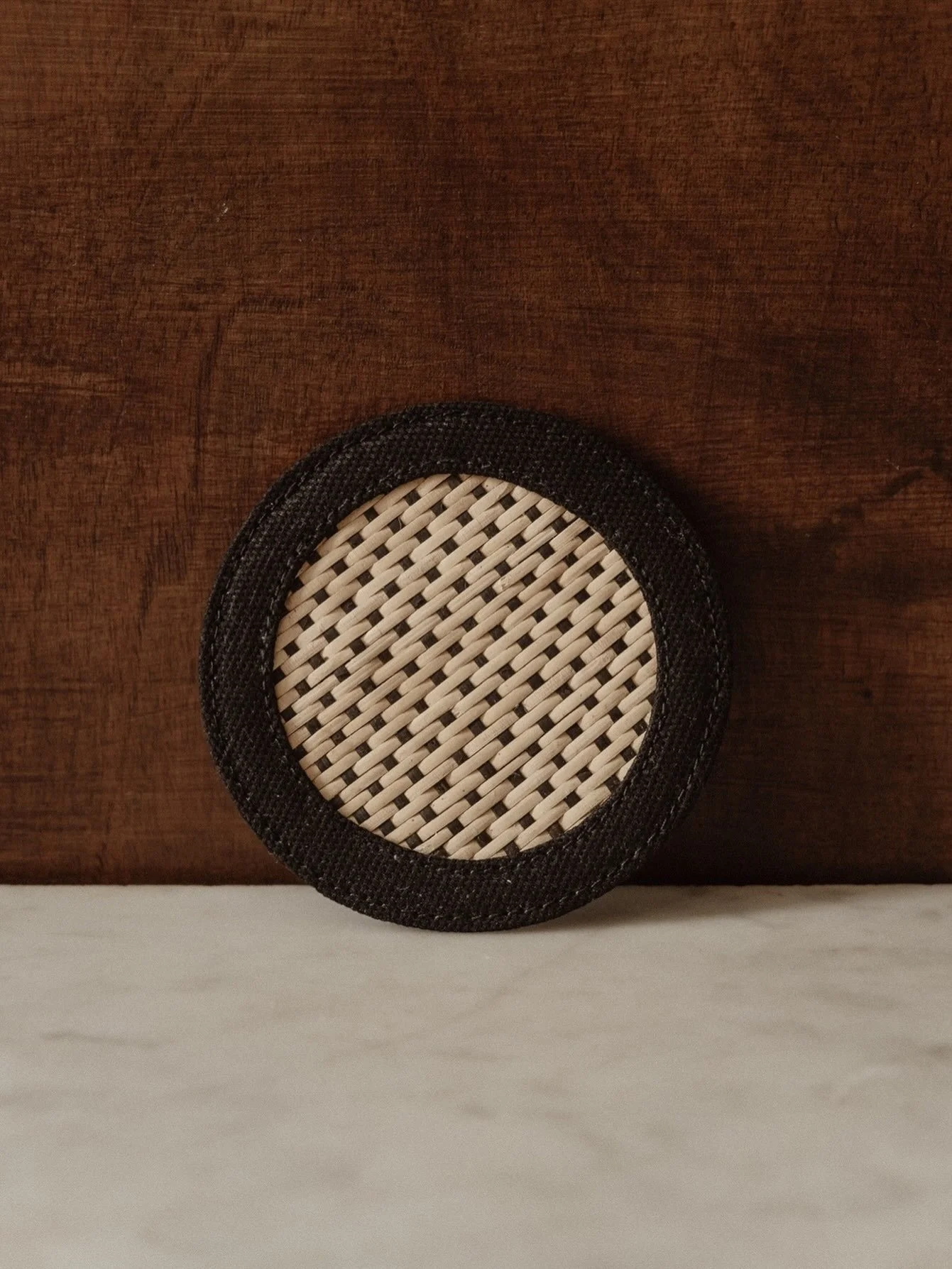 *

a study in geometry

A circle, a grid, a border.

An arrangement of simple forms that gives an everyday object its own character.

Tentful &mdash; Gael coasters.

Available at tentfulshop.com.