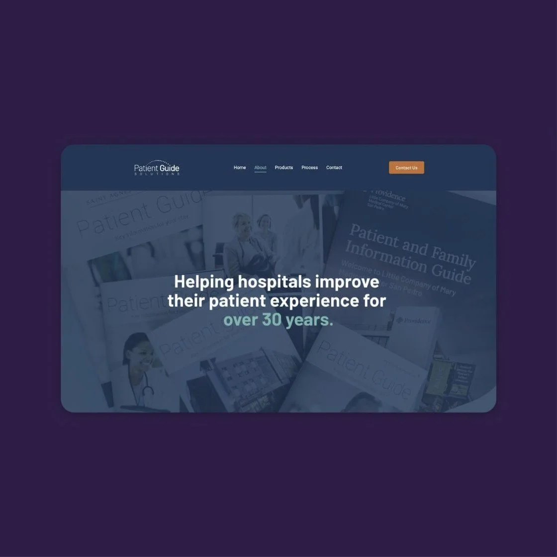 Previous About page with thin wordmark in the navigation
