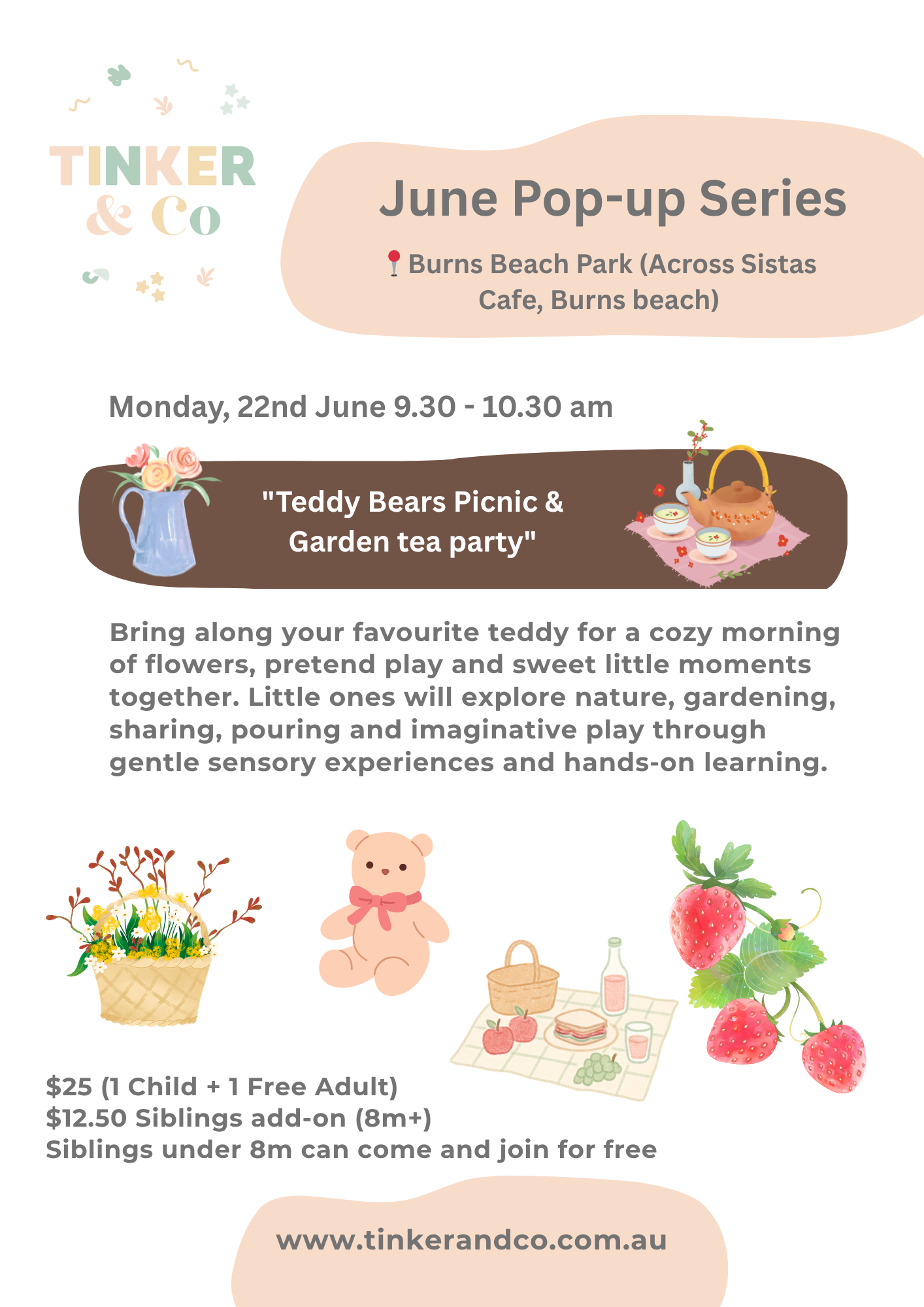 June Learning Series - Week 2 : Teddy Bears Picnic & Garden Tea Party (Mon, 22nd June 2026)