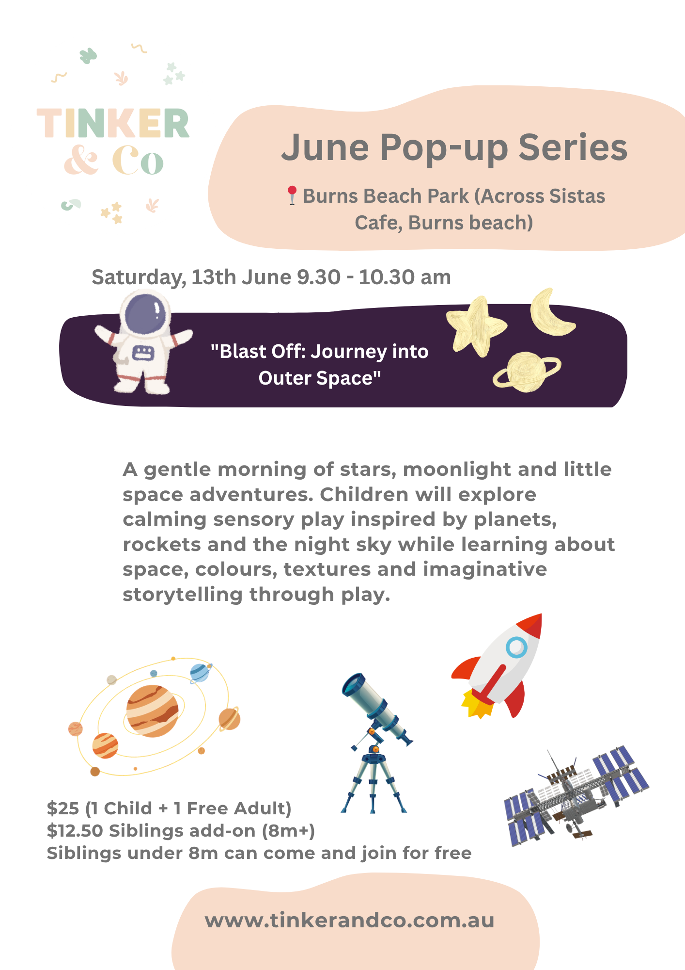 June Learning Series - Week 1 : "Blast Off! Journey into Space" (Sat, 13th June 2026)