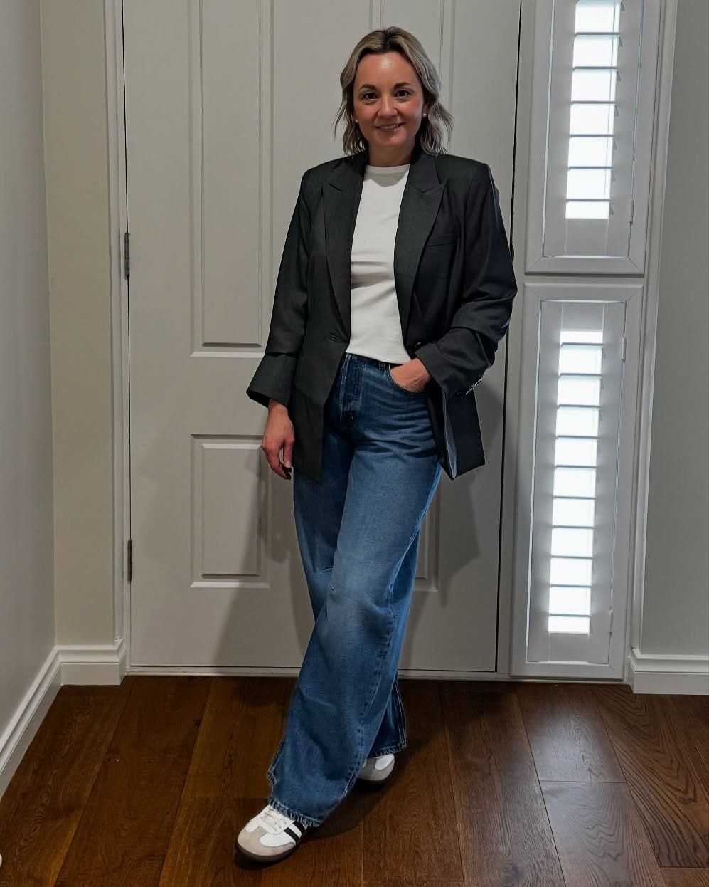 Yes! we love denim at WEL, because it&rsquo;s easy.  Barrel-leg jeans styled up with the classics &mdash; a crisp white tee and a sharp blazer. It&rsquo;s effortless, elevated, and a little unexpected. 

Nobody denim Vera $269
Morrison Milo tee $89
M