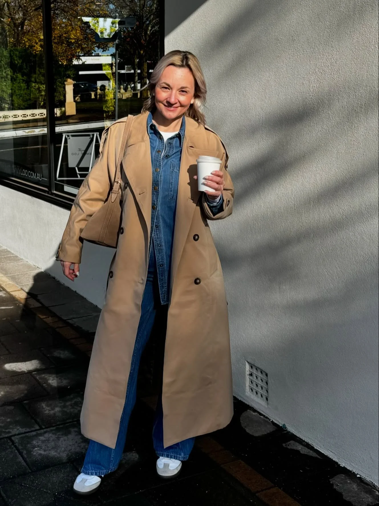 ✨ I&rsquo;ve been living in this Morrison double denim set paired with my Sofia Irina trench this winter and I know they&rsquo;ll be on high rotation again next winter. 
That&rsquo;s the beauty of investment pieces: classic, versatile, and made to la