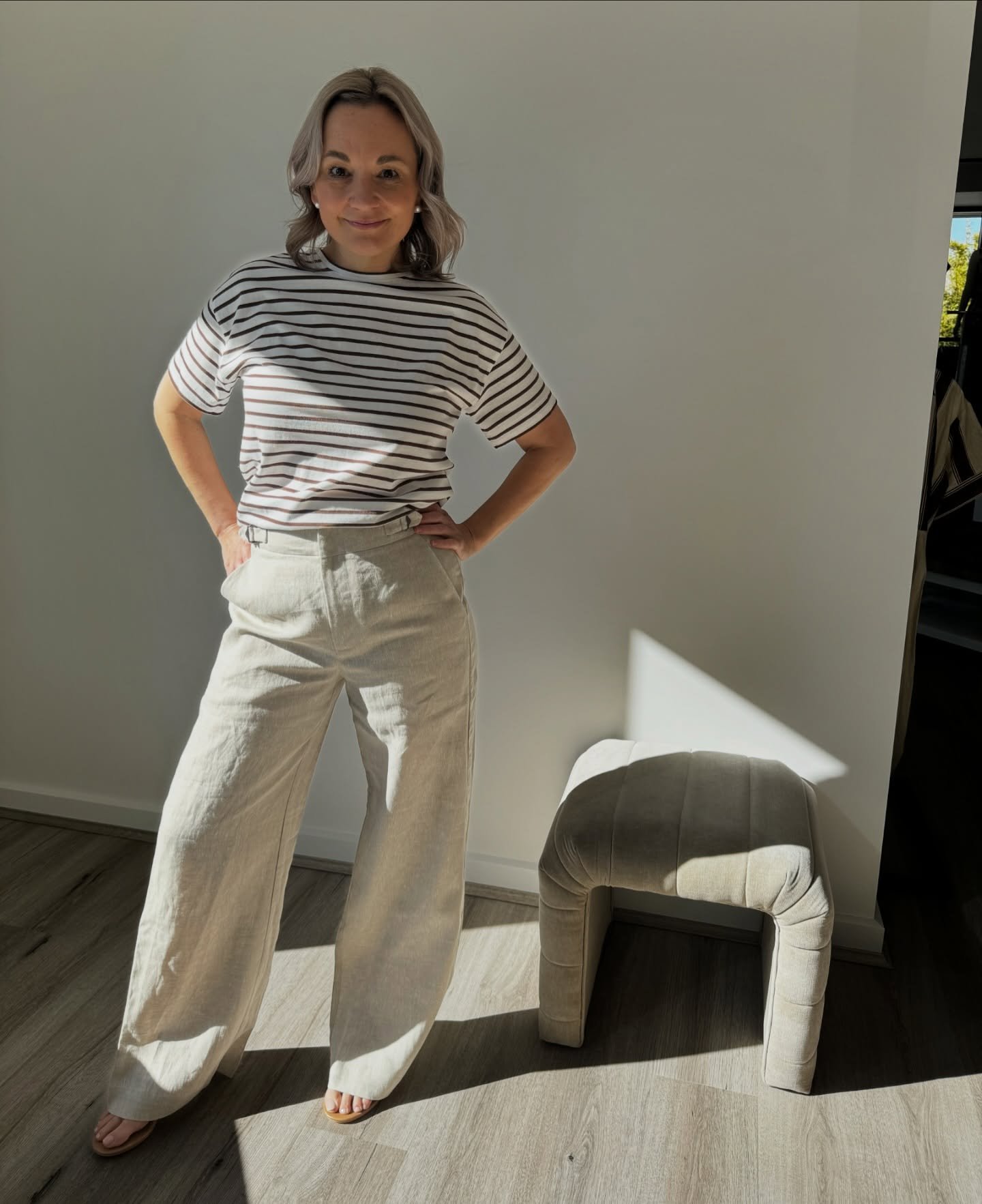 Easy, elevated dressing starts with the right foundations 🤍
The Morrison Sonny Linen Pant is one of those forever pieces that is soft, breathable, and effortlessly flattering.
We&rsquo;ve paired it with a striped Morrison Tee for that relaxed, polis