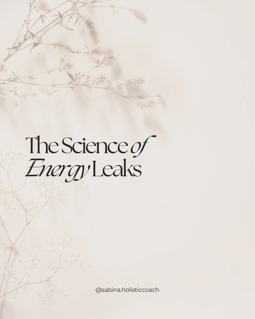 Not all energy drains are obvious.
Sometimes it&rsquo;s the open tabs in your mind, the words left unsaid, the clutter you&rsquo;ve learned to ignore.

✨ The smallest leaks often cause the biggest fatigue.
But tiny shifts - a pause, a breath, a kind 