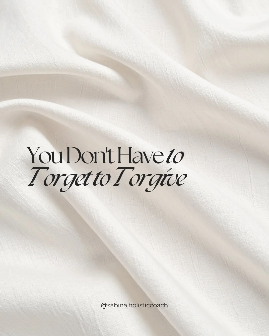 There's a myth that forgiveness means amnesia. ✨

But you can remember someone hurt you and still decide not to let it define your present.
Memory doesn't have to carry the same weight it once did. You can soften toward it without letting it back in.