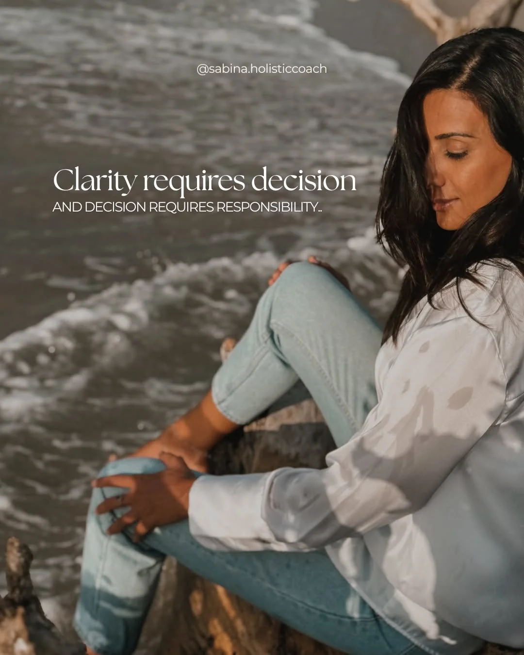 We ask for clarity like it&rsquo;s something outside of us.
Like one day it will just &ldquo;arrive.&rdquo;

But most of the time, clarity is already there.
It&rsquo;s just uncomfortable.

💭 Clarity asks you to choose.
🌿 Choosing means letting go o