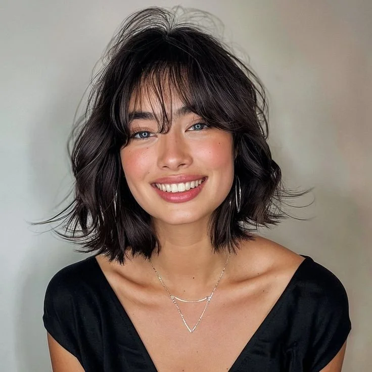 Embrace Your Inner Rockstar With These 35 Short Shags with Bangs.jpg