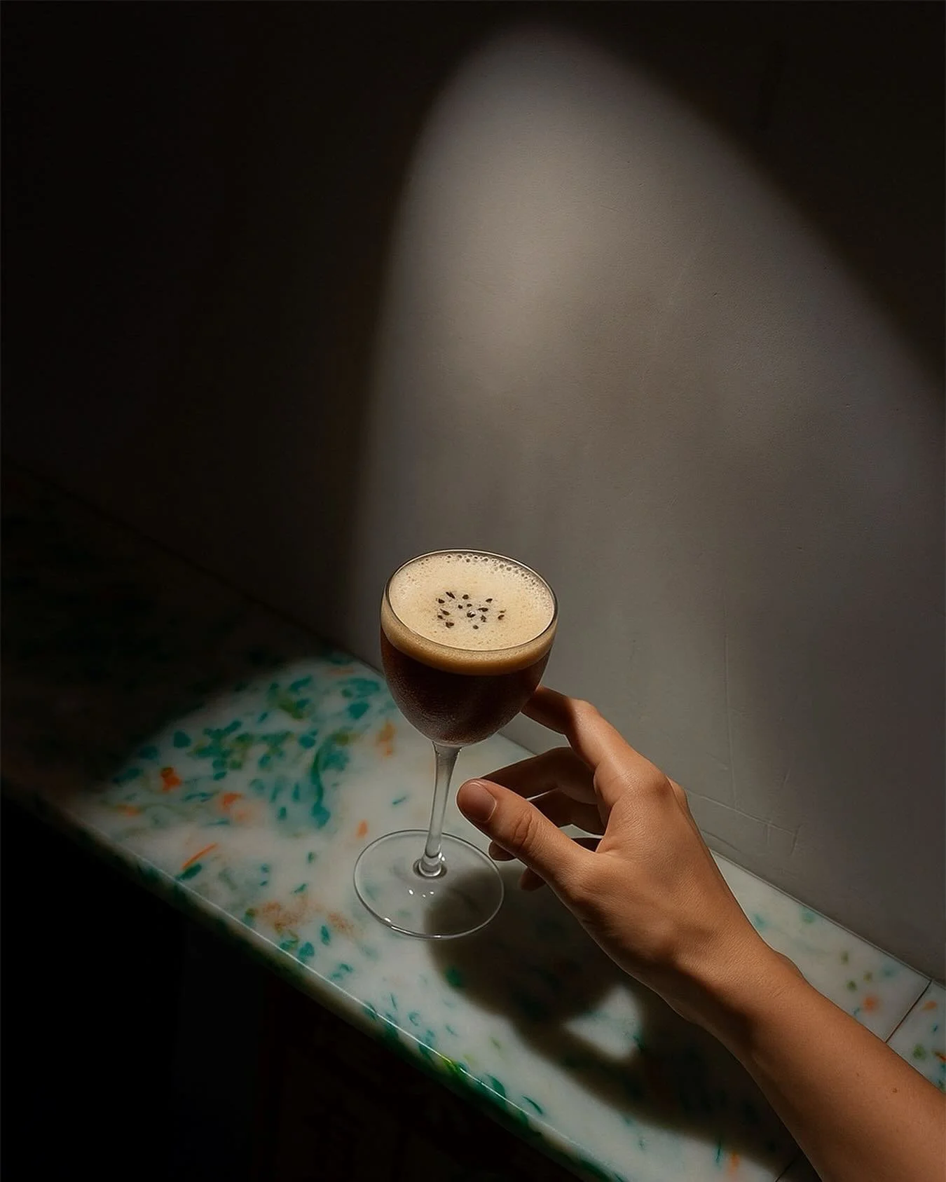 Black Sesame Espresso Martini

Vodka, Coffee, Black Sesame.