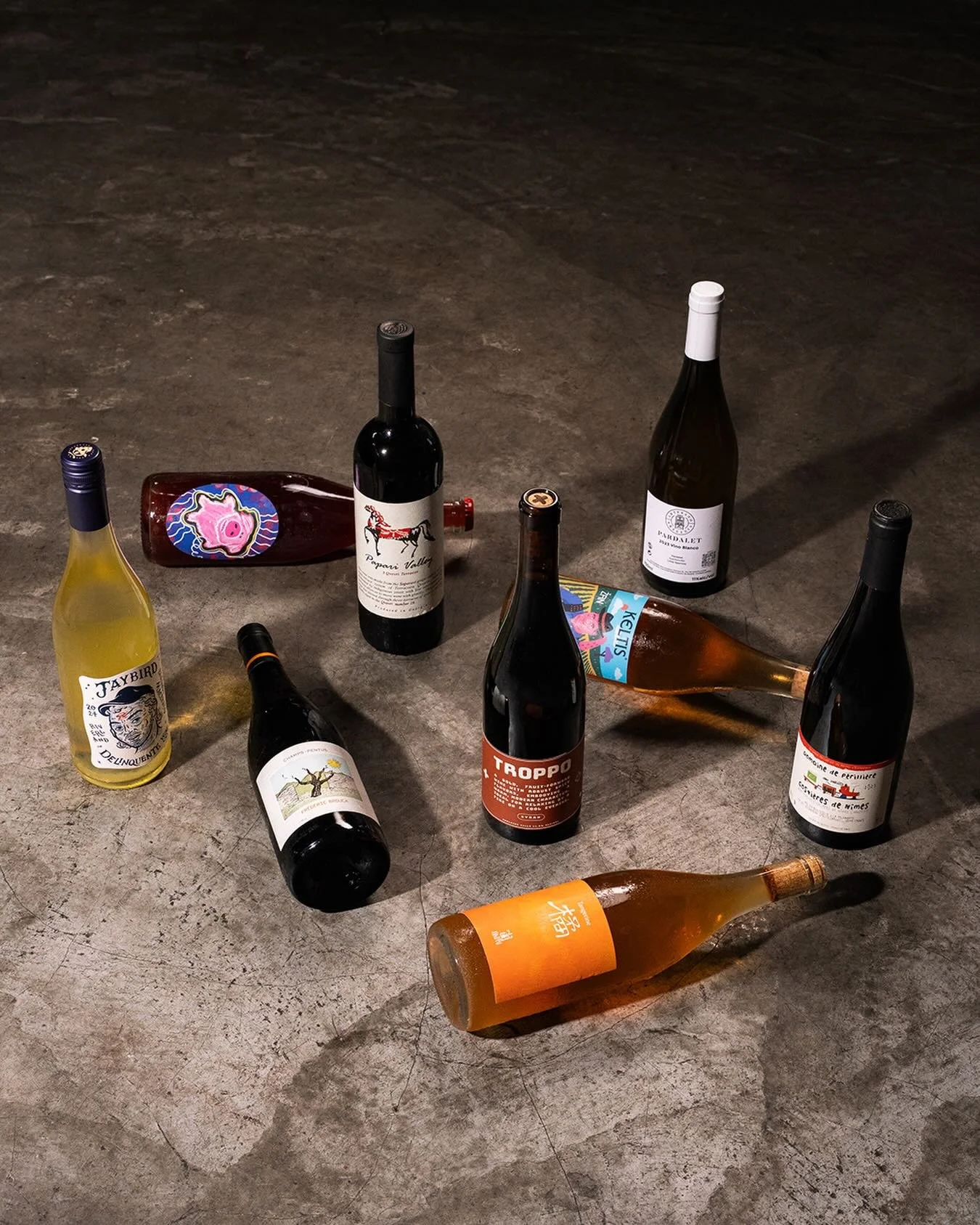 Middle Child has always been a wine bar &mdash; the natty kind, the fun kind, the &ldquo;choose a bottle and see where the night goes&rdquo; kind.
Cocktails belong to MS, beers belong to AF&hellip; and wine? That&rsquo;s us.

A table full of bottles 