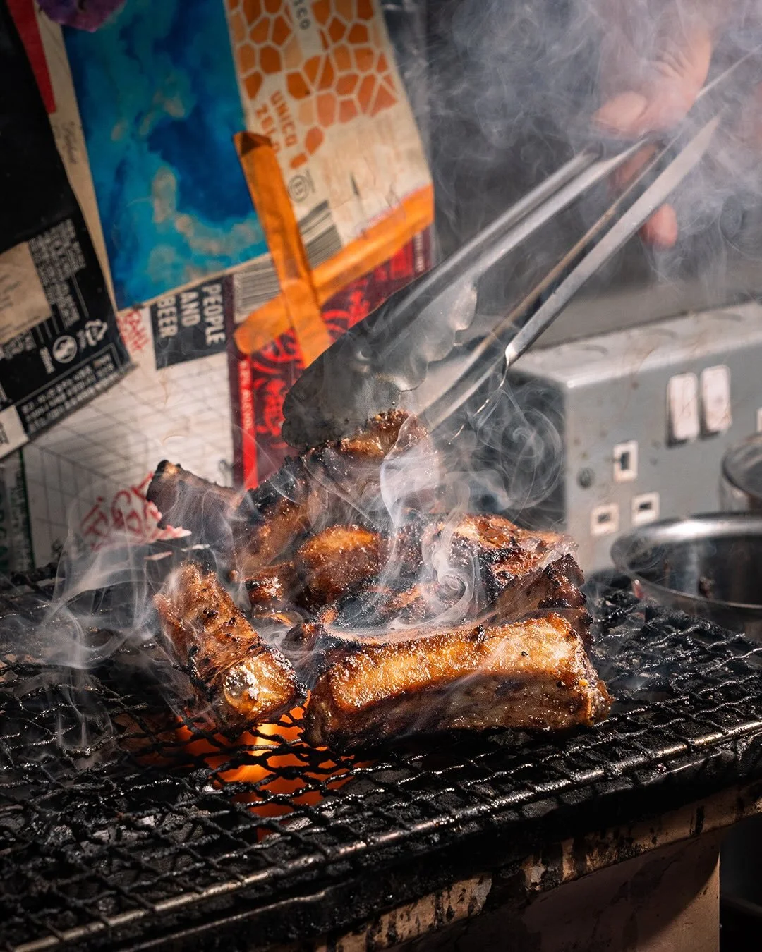 Braised in orange &amp; soy, fried, tossed in sticky scallion sauce, finished with crushed almonds.

Big flavour, big fire, and one of the mains we&rsquo;re the proudest of.