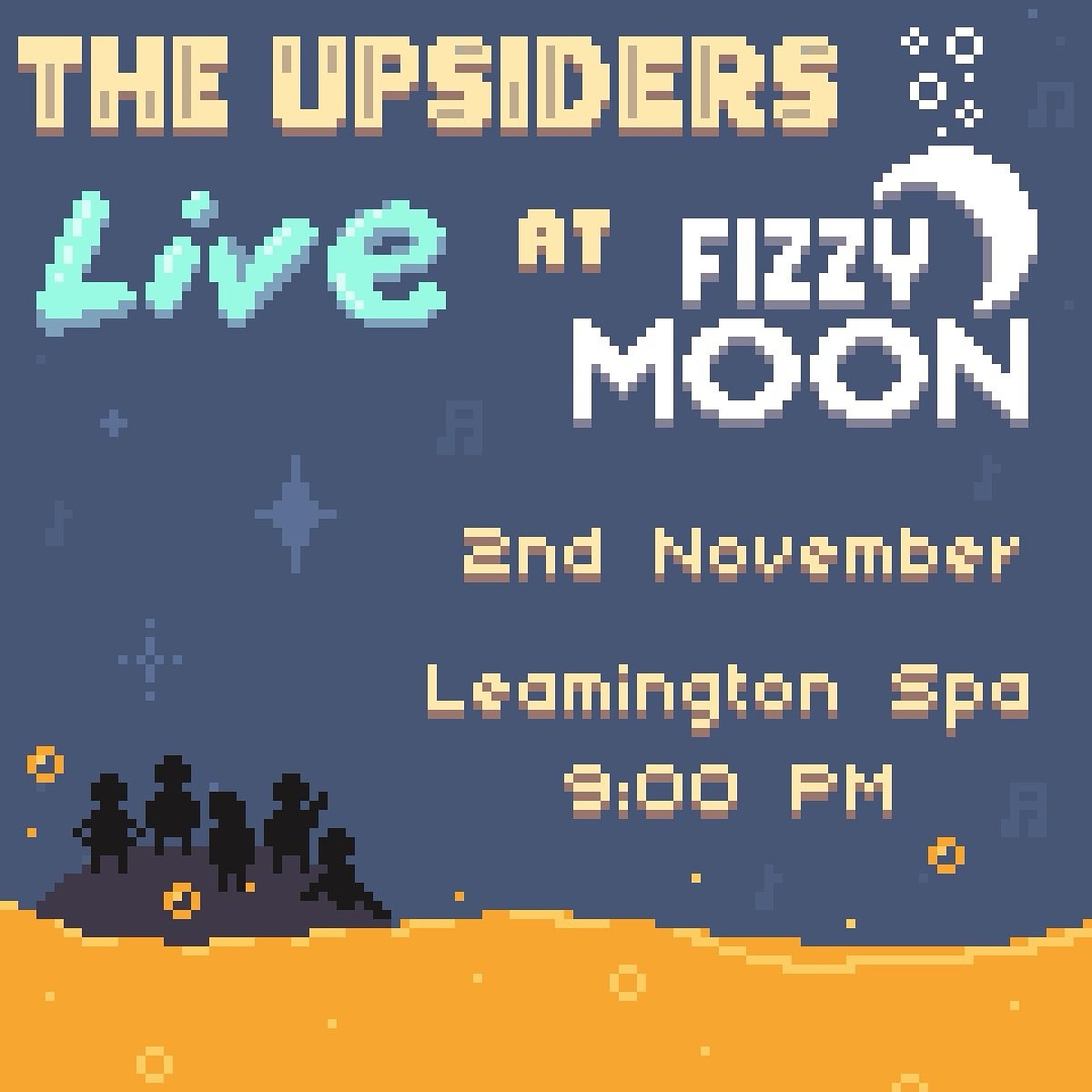 Saturday night, 9pm, the Upsiders will be squeezing into Fizzy Moon to play a mixture of original music and covers to delight your night. #liveband #livemusic #band #ukulele #accordion #pop #funk #funkymusic #modernjazz #modernsoul #genrefluid