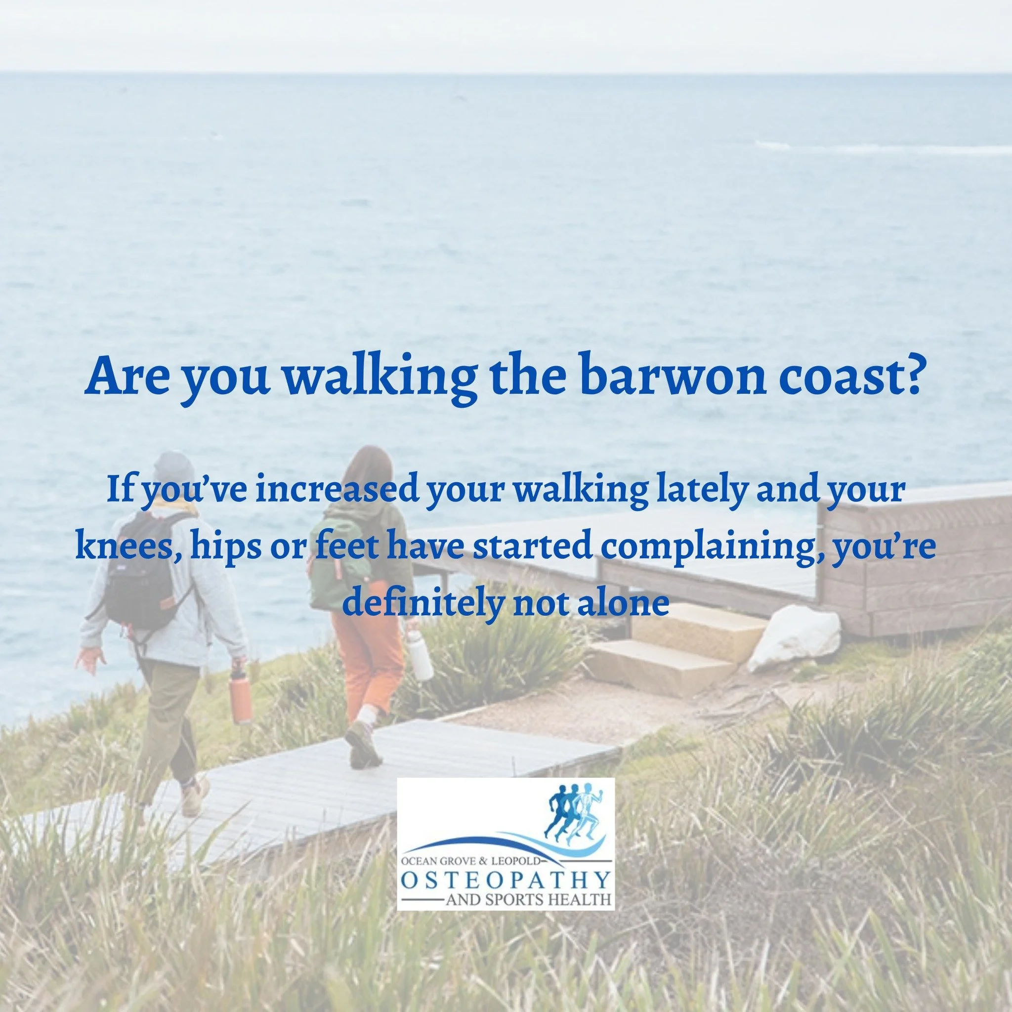 Are you walking the Barwon Coast and experiencing any pain? Book in an appointment so your pain doesn't get worse! 👣👣
Book online at www.ogosh.com.au or call the clinic at 42020446
#walking #pain #osteopathy