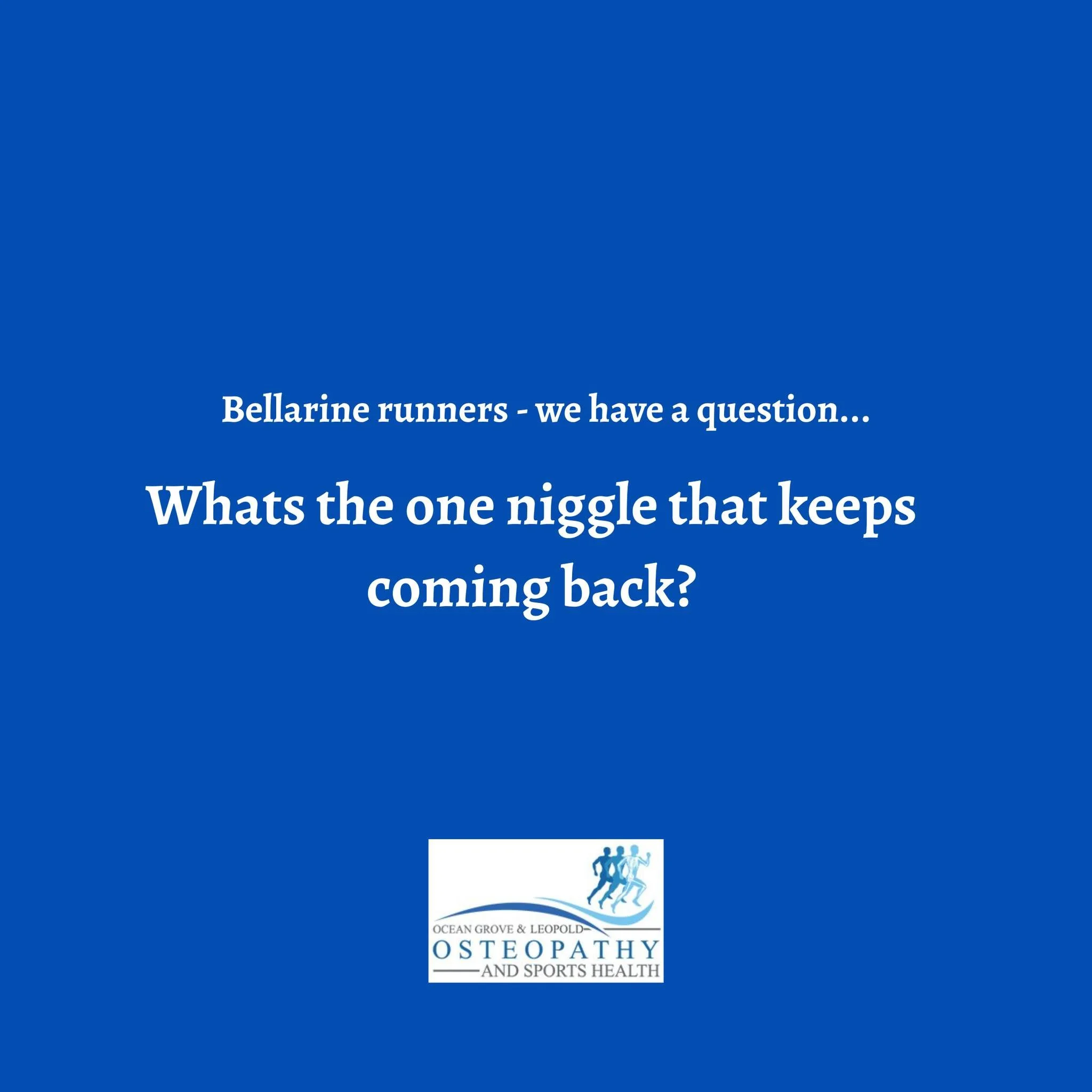 Bellarine runners... what's the one niggle that keeps coming back?🏃🏃&zwj;♀️ If you're experiencing any sort of body pain, be sure to book an appointment
Book online at www.ogosh.com.au or call the clinic at 42020446
#running #osteopathy #bodypain