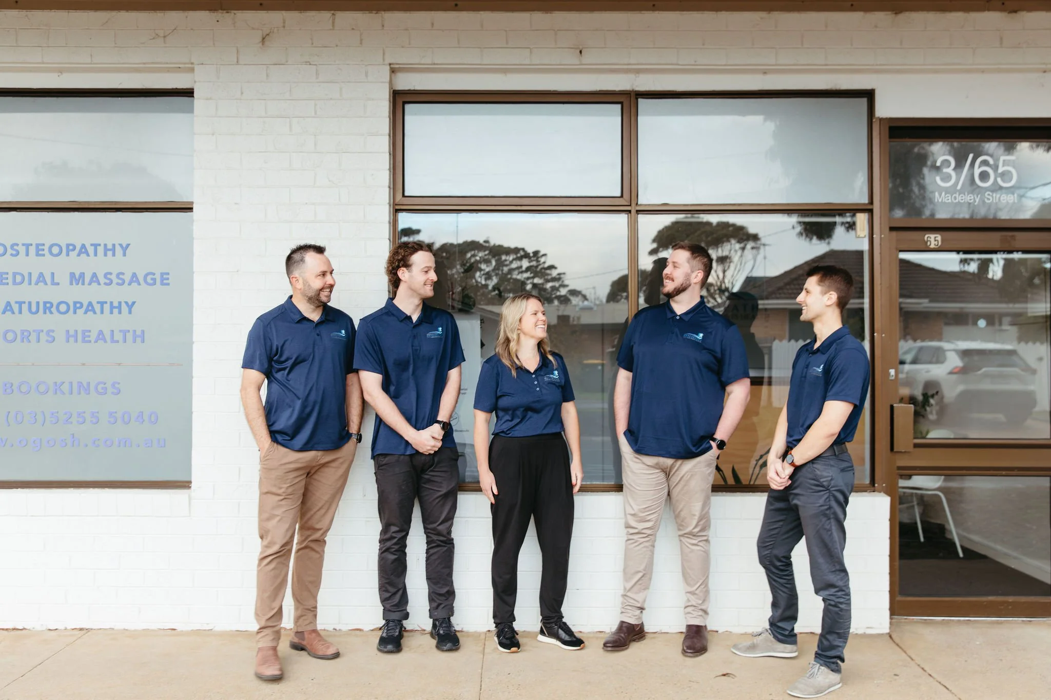 The OGOSH team outside the Ocean Grove clinic at 3/65 Madeley St