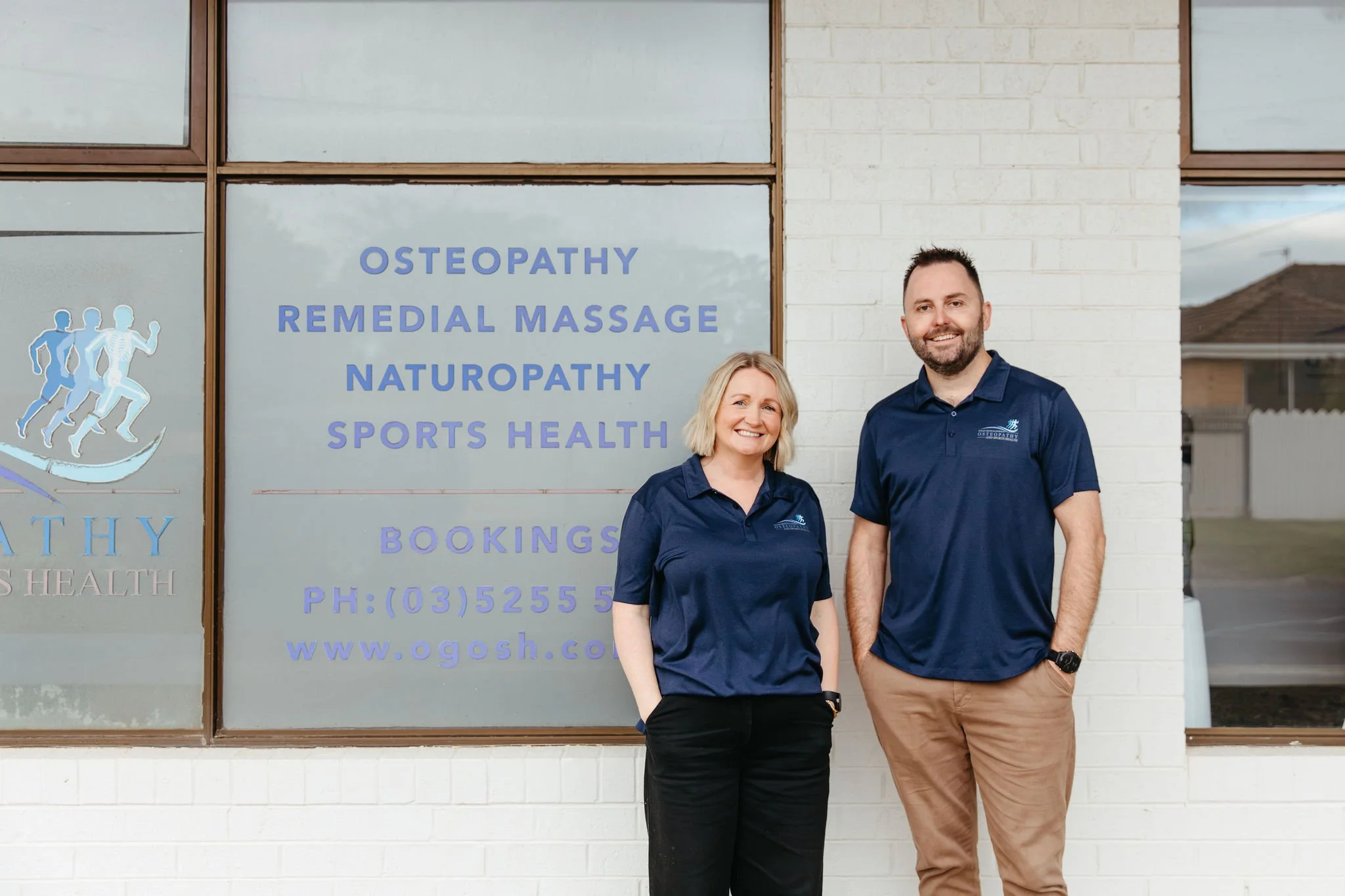OGOSH founders Mark and Jane outside the Ocean Grove clinic