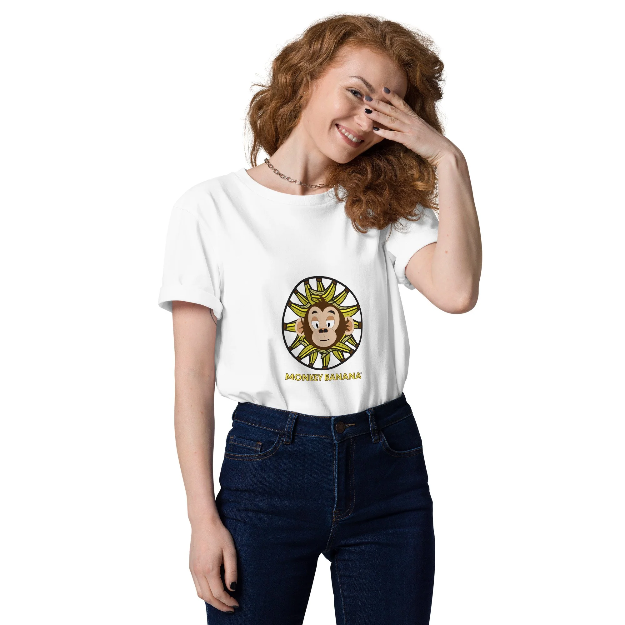 Monkey Banana Unisex Organic Cotton T-shirt