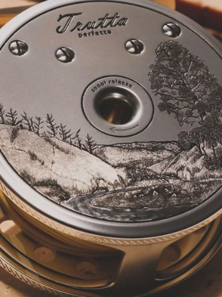 VR Design, Trutta Perfetta 3&quot;. Ready just in time for the NZ fishing season. Hand engraved with a scene from the river Nick grew up fishing.

Get in touch for your own personalised reel.

#vrreels #flyfishing #flyfishingnz #truttaperfetta