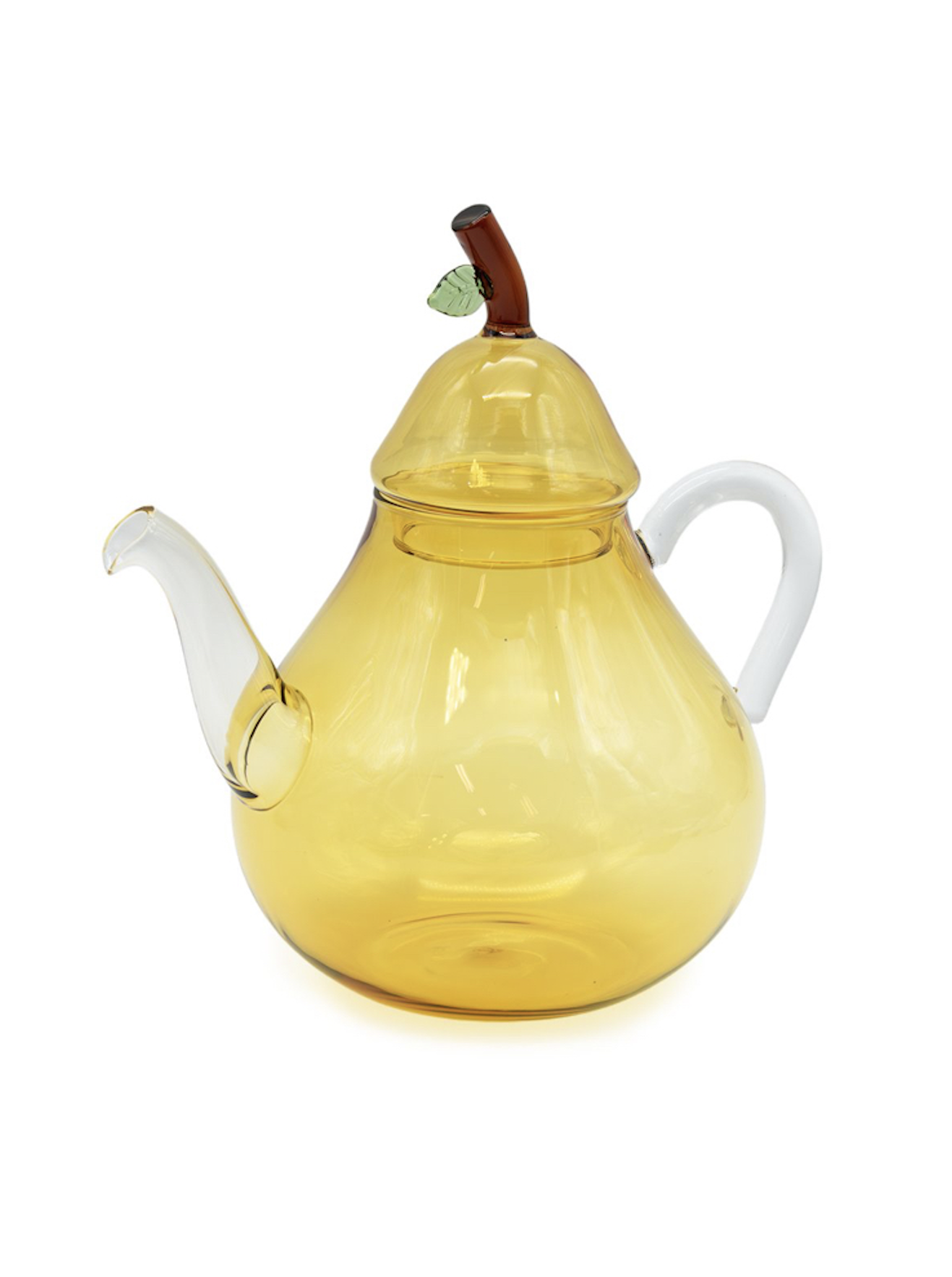 Pear Shape Glass Teapot