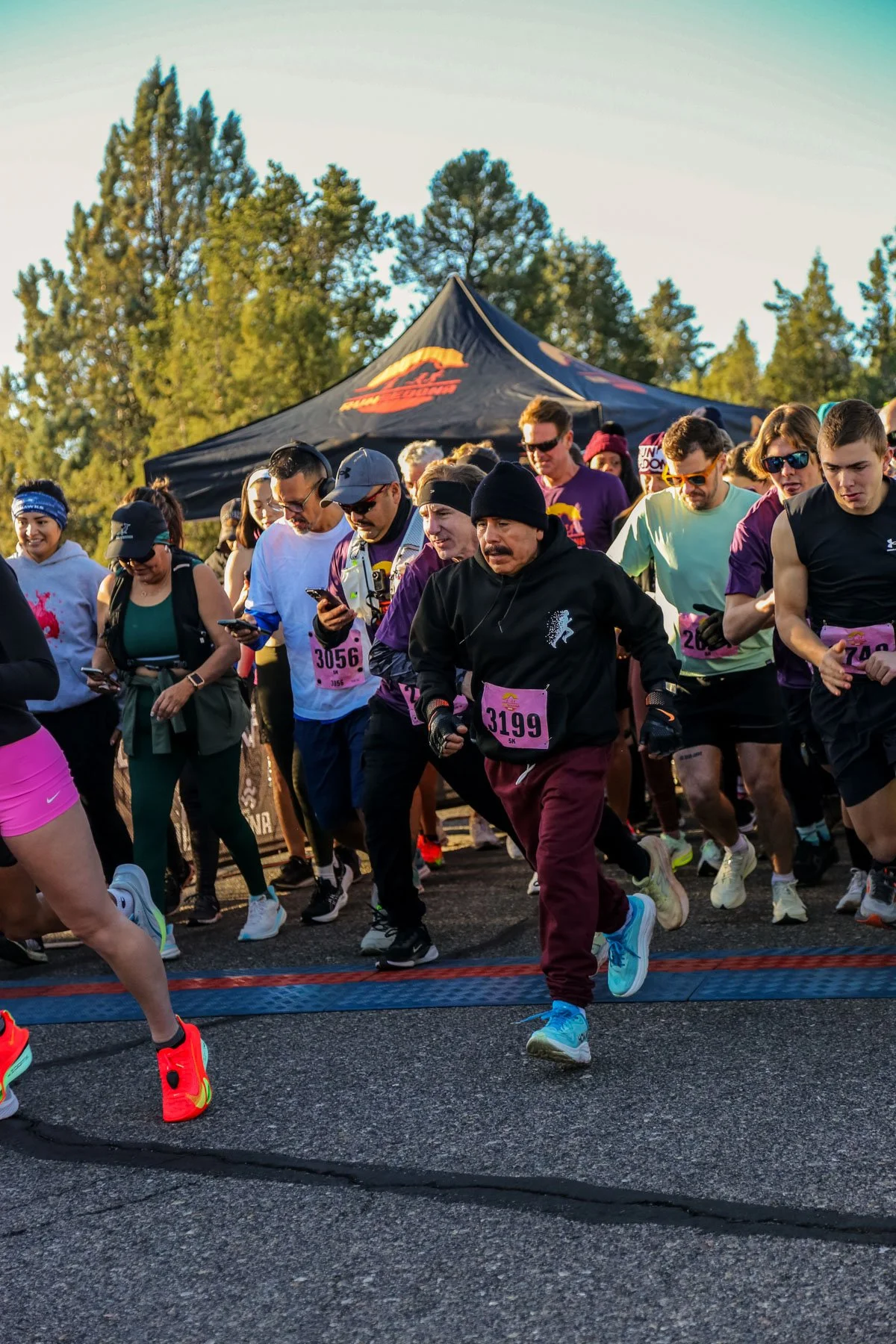 RunSedona 5K race runners at the startline