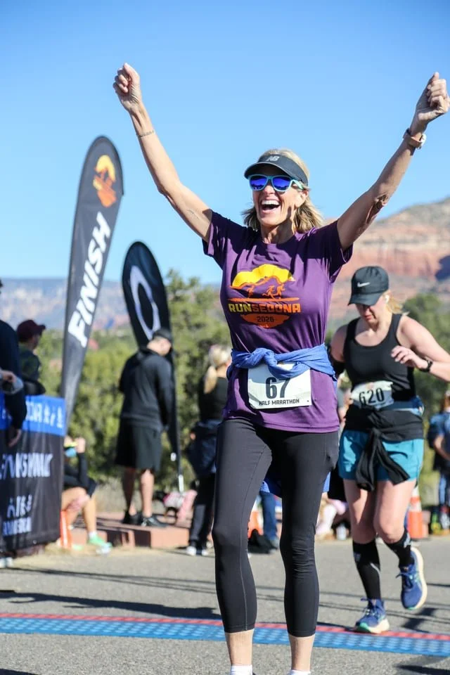 crossing the finish line Sedona