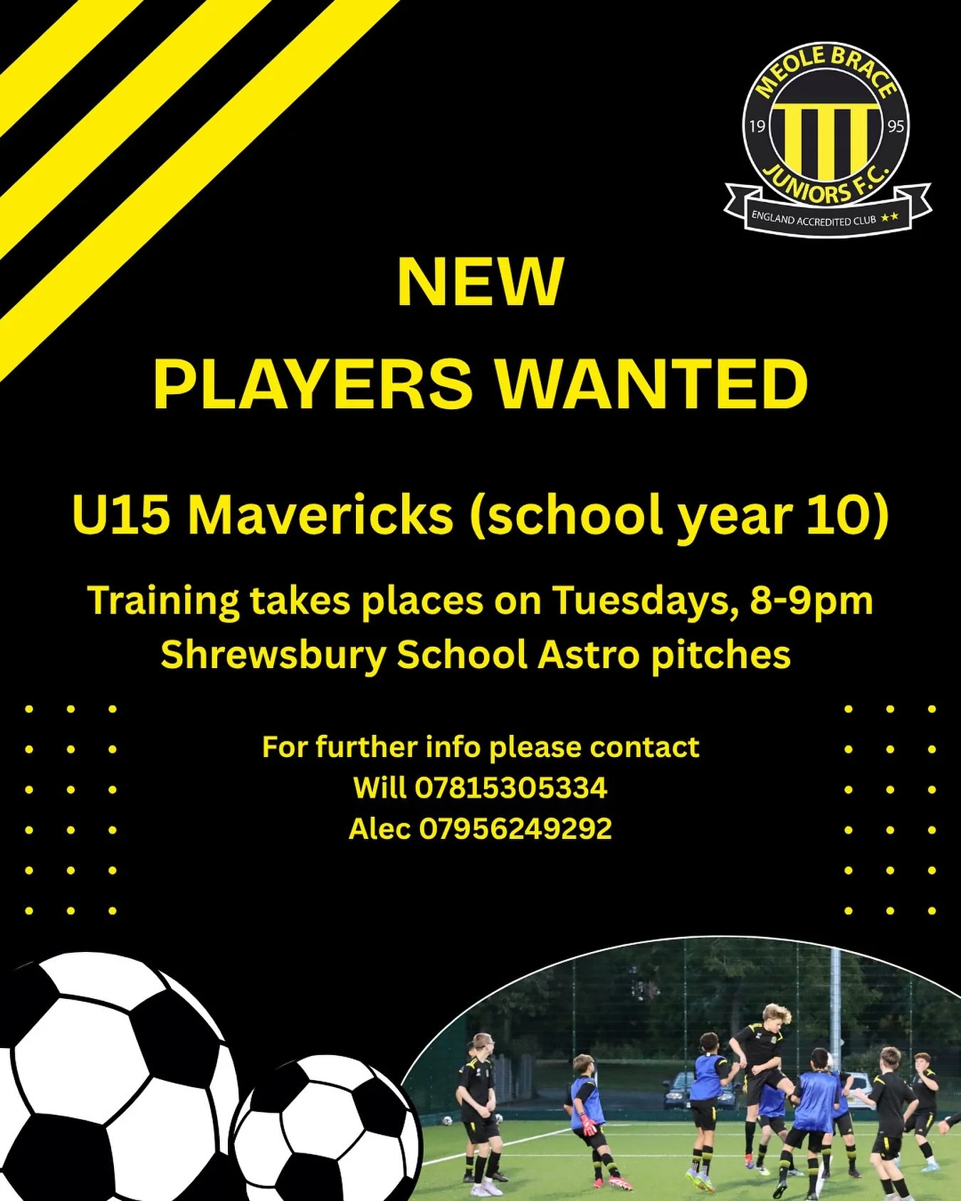 📣 Our U15 Mavericks (school year 10) are looking for new players! 📣

Our U15 Mavericks are a well established team and are looking for two or three new players to continue the season. 

Please contact Will or Alec to arrange a free training session