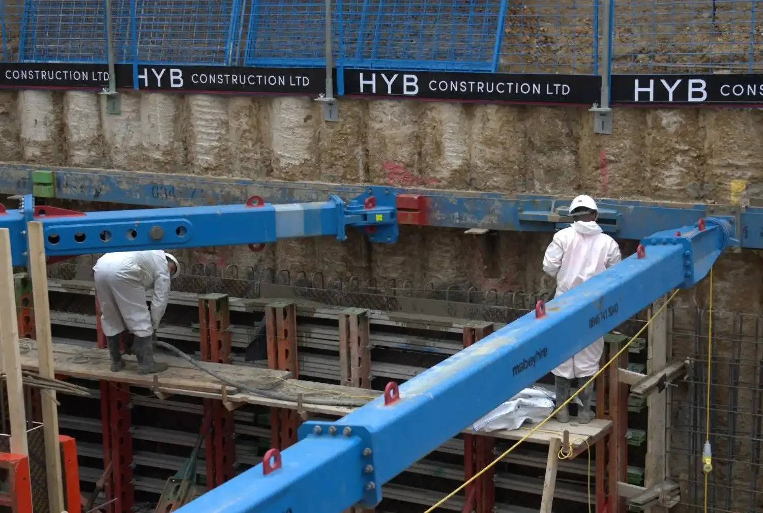 Basement formwork by HYB Construction. Basement conversion at Holland Park