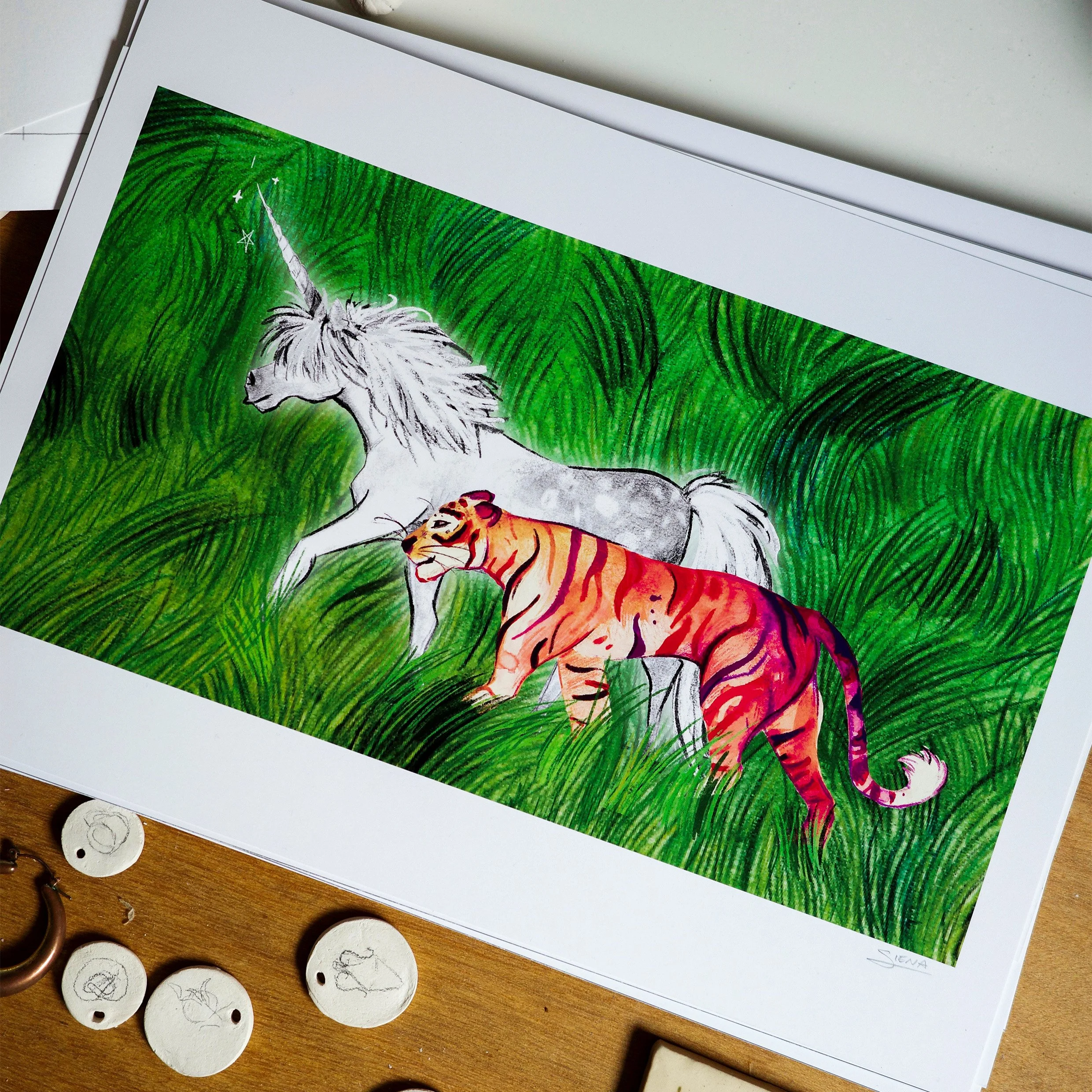 Unicorn and Tiger - Misprint