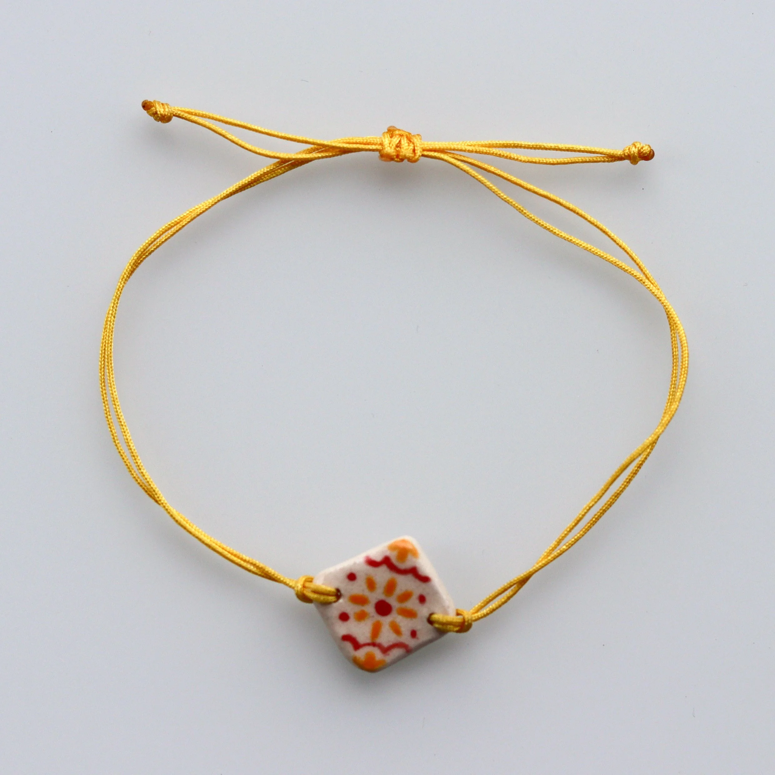Tile Charm Bracelet - Yellow