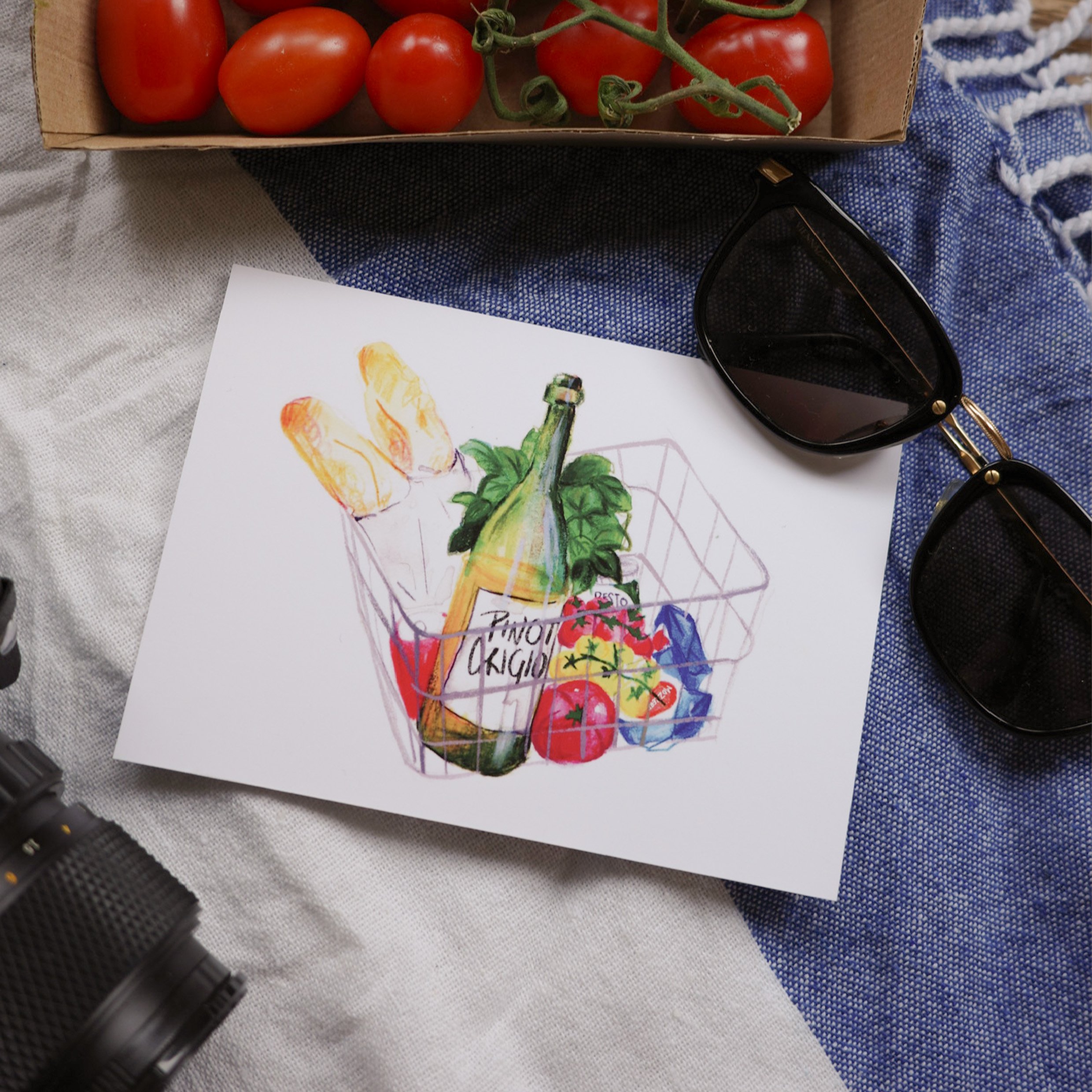 Caprese Postcard