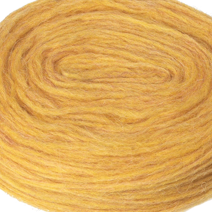Plötulopi 100% Icelandic Wool Yarn for knitting, weaving and tufting in Fulham, South West London. Golden Yellow 1424.