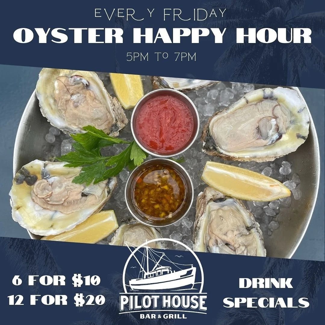 You know the drill&hellip; it&rsquo;s FRIDAY!!!! 
Don&rsquo;t miss the best HAPPY HOUR in ROCKAWAY! 
See you at Pilot House! #thisisrockaway #pilothouse #arverne #happyhour #oysters