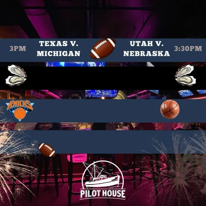 There&rsquo;s still time to make your New Year&rsquo;s Eve plans! 🍾
College Football + Knicks on the big screens, Oyster Happy Hour 5&ndash;7pm, dinner vibes turning into party mode all night long.
DJ Shane will be spinning us into 2026! 🕺✨
And if 