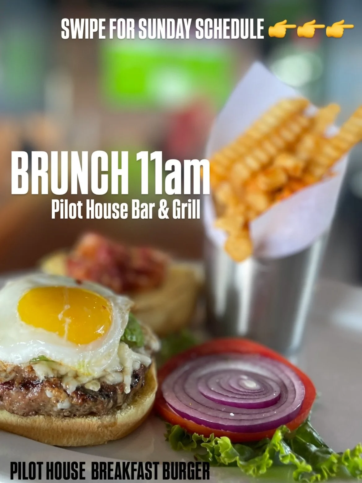 Happy Sunday, Rockaway Beach ☀️
The sun&rsquo;s out and we&rsquo;re making your last vacation day count. 🙌
Brunch &amp; lunch start at 11am.
Fordham Men&rsquo;s Basketball at 12pm.
Man City vs Chelsea at 12:30.
NFL all day starting at 1pm, with the 