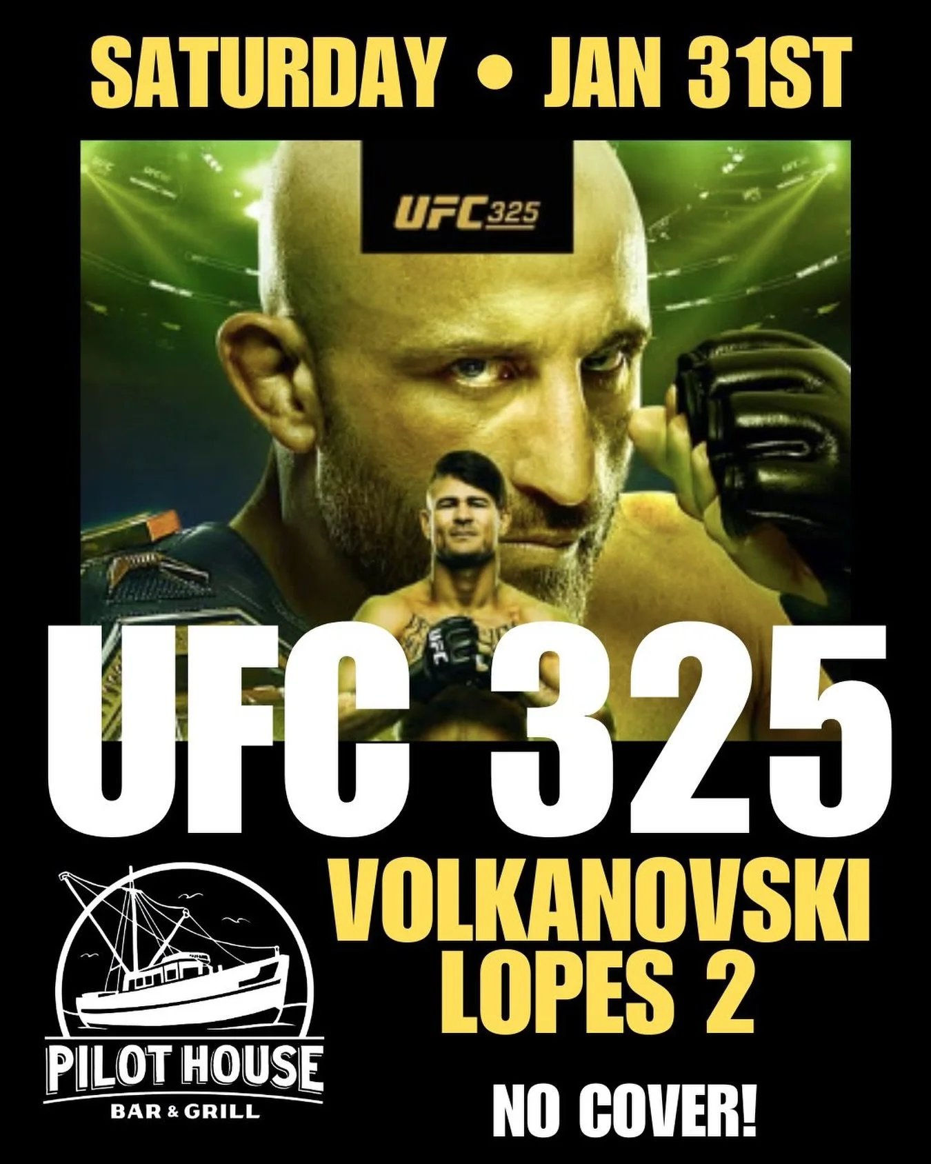 📣 Back-to-back weeks of UFC action! This Saturday it&rsquo;s UFC 325: Volkanovski vs Lopes 2 🔥
Main card includes: 🥊 Alexander Volkanovski vs Diego Lopes (Featherweight Title Rematch) 🥊 Dan Hooker vs Beno&icirc;t Saint Denis 🥊 Rafael Fiziev vs M