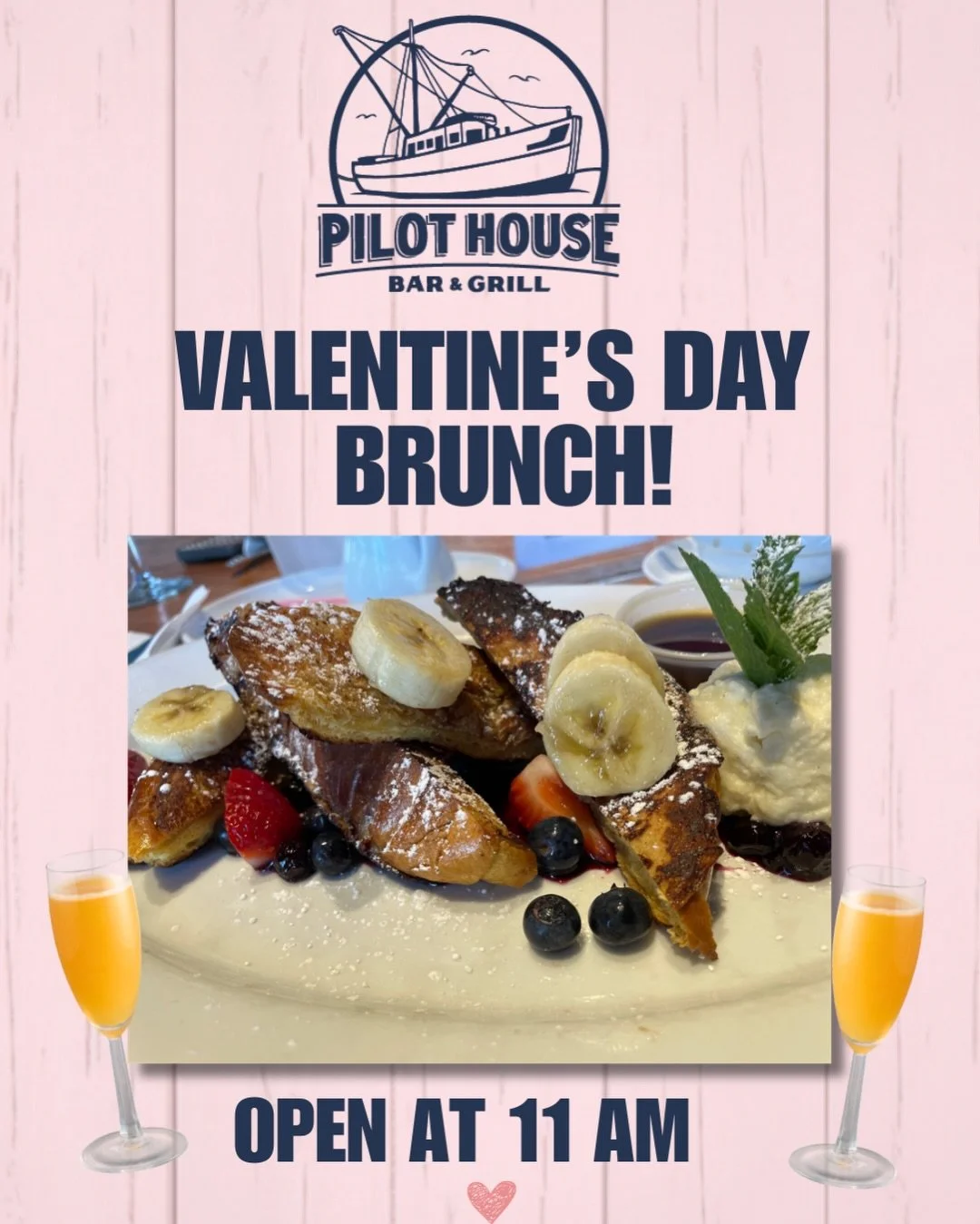 Why wait till dinner to celebrate your sweetie!?! We are open for BRUNCH at 11am 😘😘😘
&bull;
Olympic Coverage ALL DAY! Team USA Hockey at 3:10pm! Let&rsquo;s go @cmcavoy25 !!!! 🏒
&bull;
Liverpool ❤️ 3:30pm 
&bull; 
Dinner specials hit the menu at 