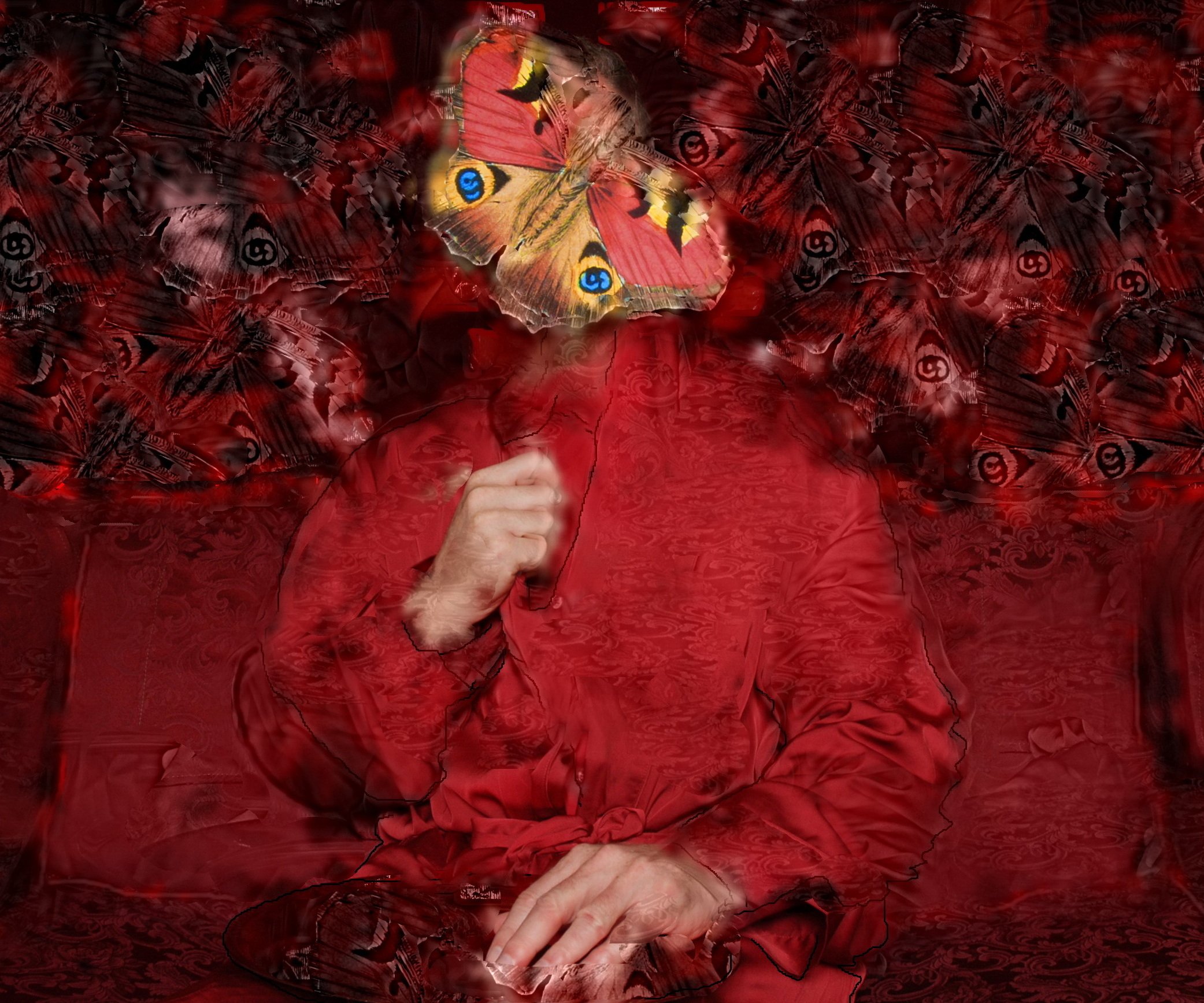 study in red with a moth20x24.jpg