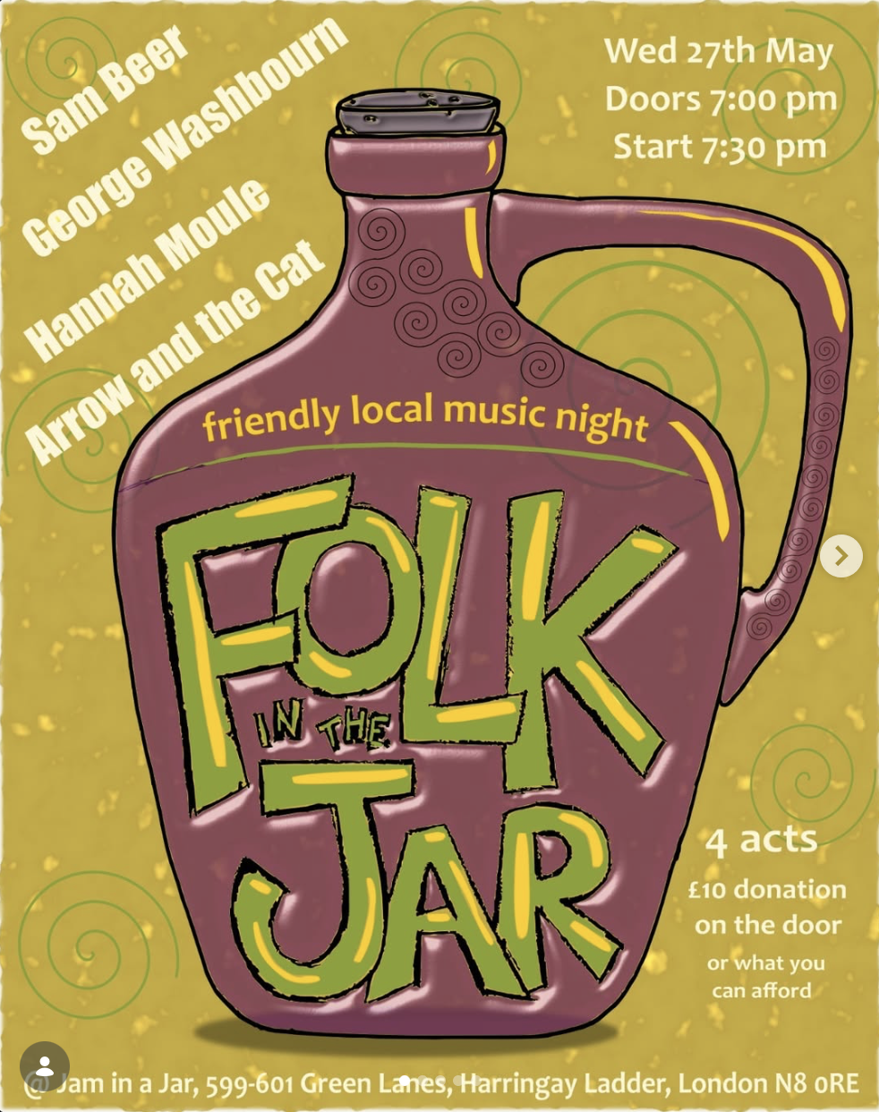 Folk in the Jar - Harringay - LONDON