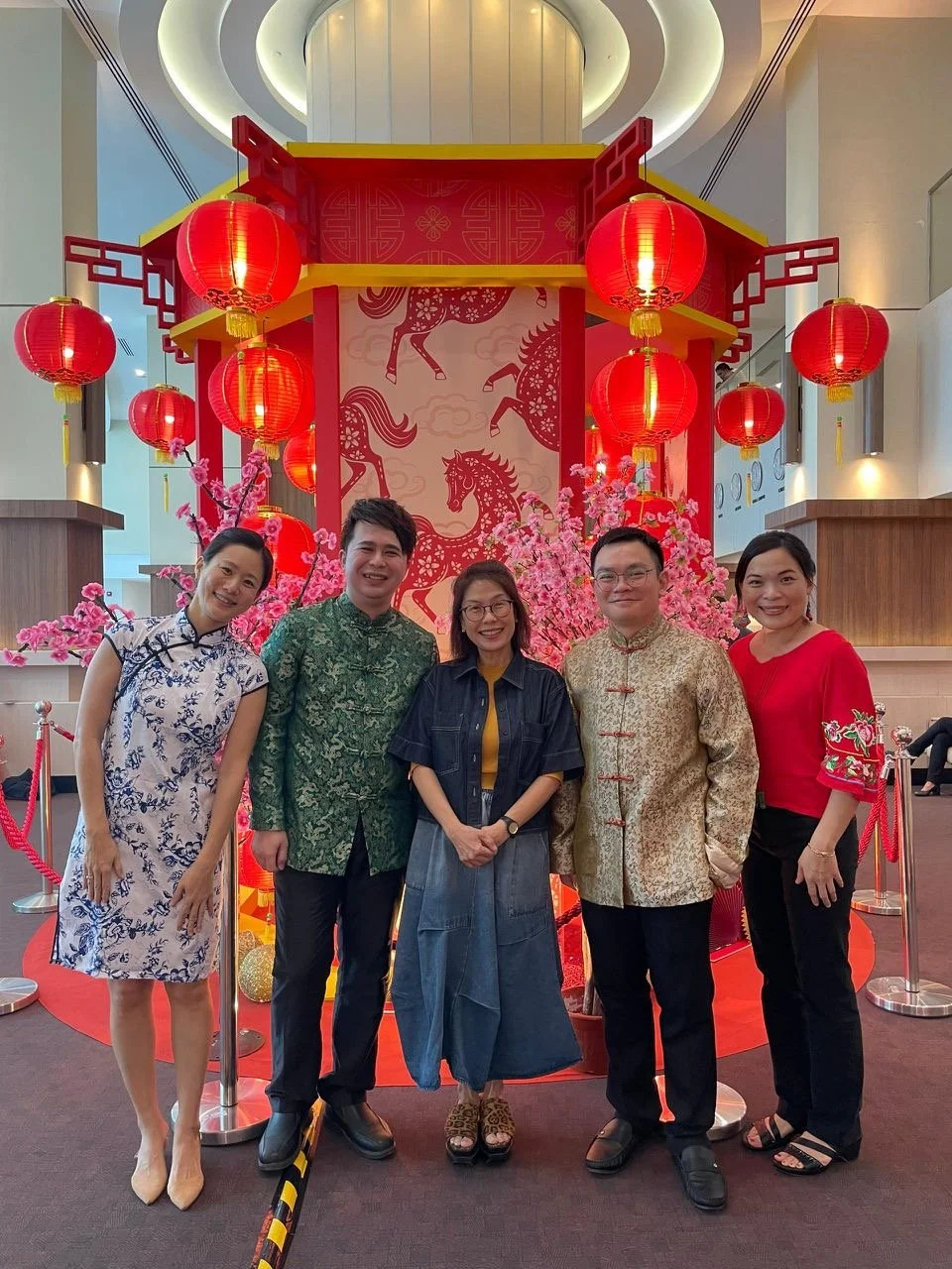 [L-R: Dr Hyungi Kim, Nelson Wong Cheong Lum, Esther Law, Chong Eugene & Angela Lou Chai Hong. Newswire by Music Press Asia]