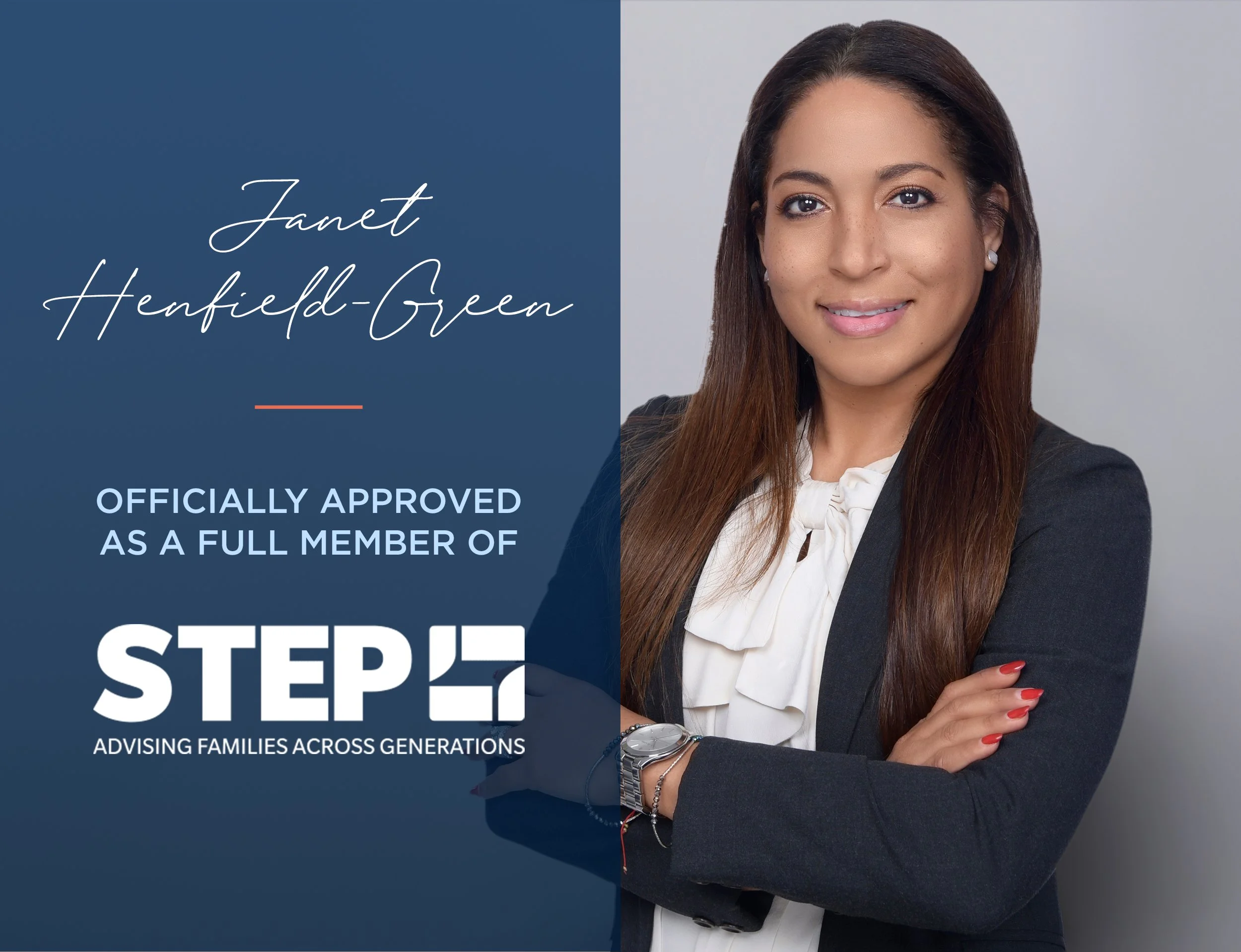Janet Henfield-Green Approved as Full Member of STEP