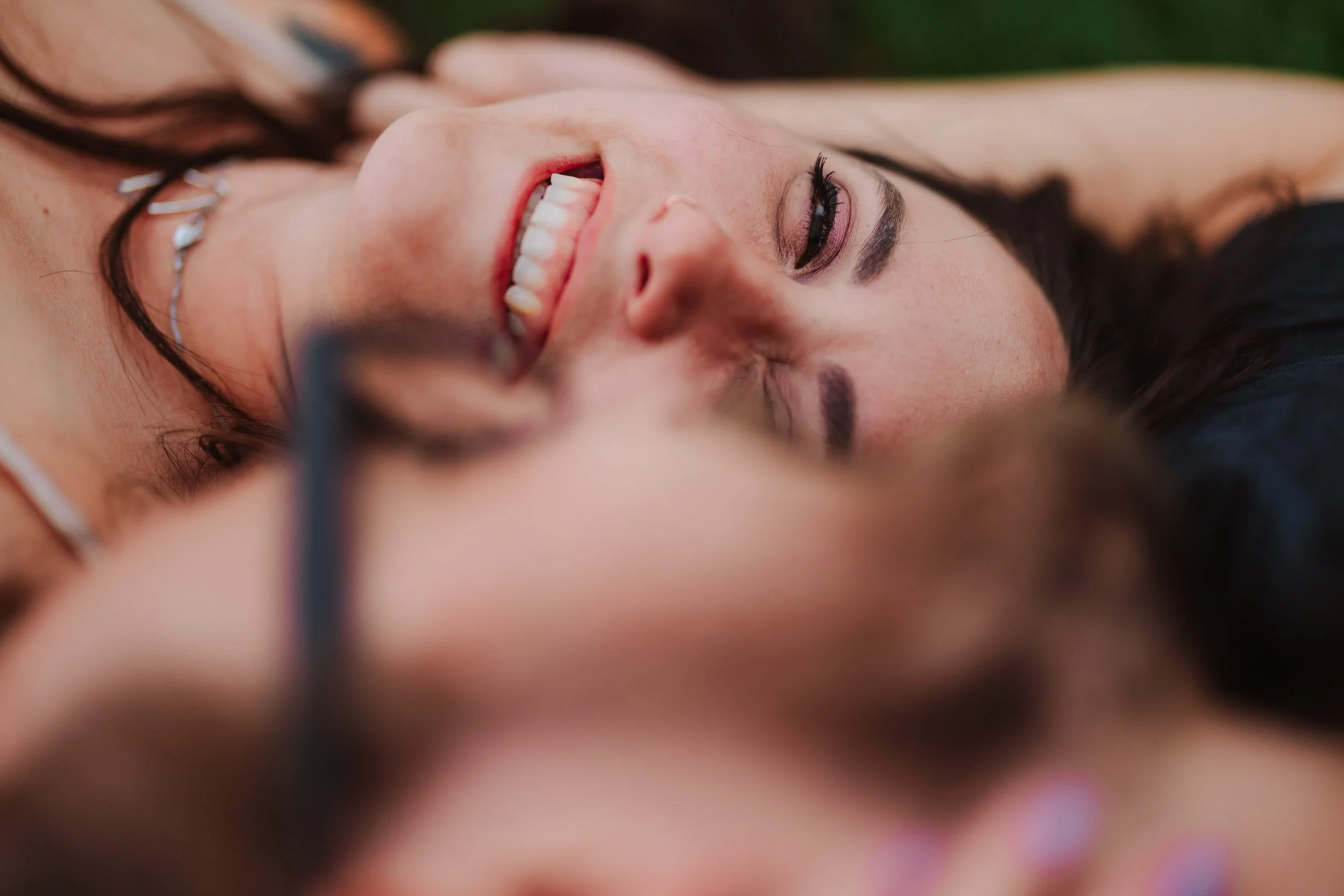 laying on the ground
