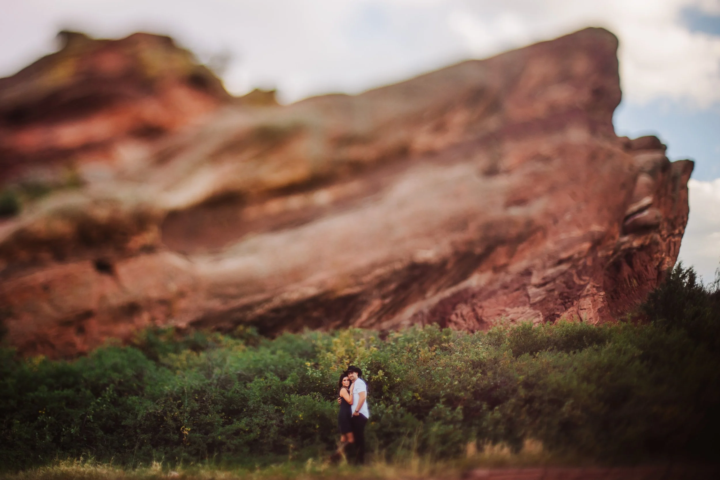 free lensing with a big rock 