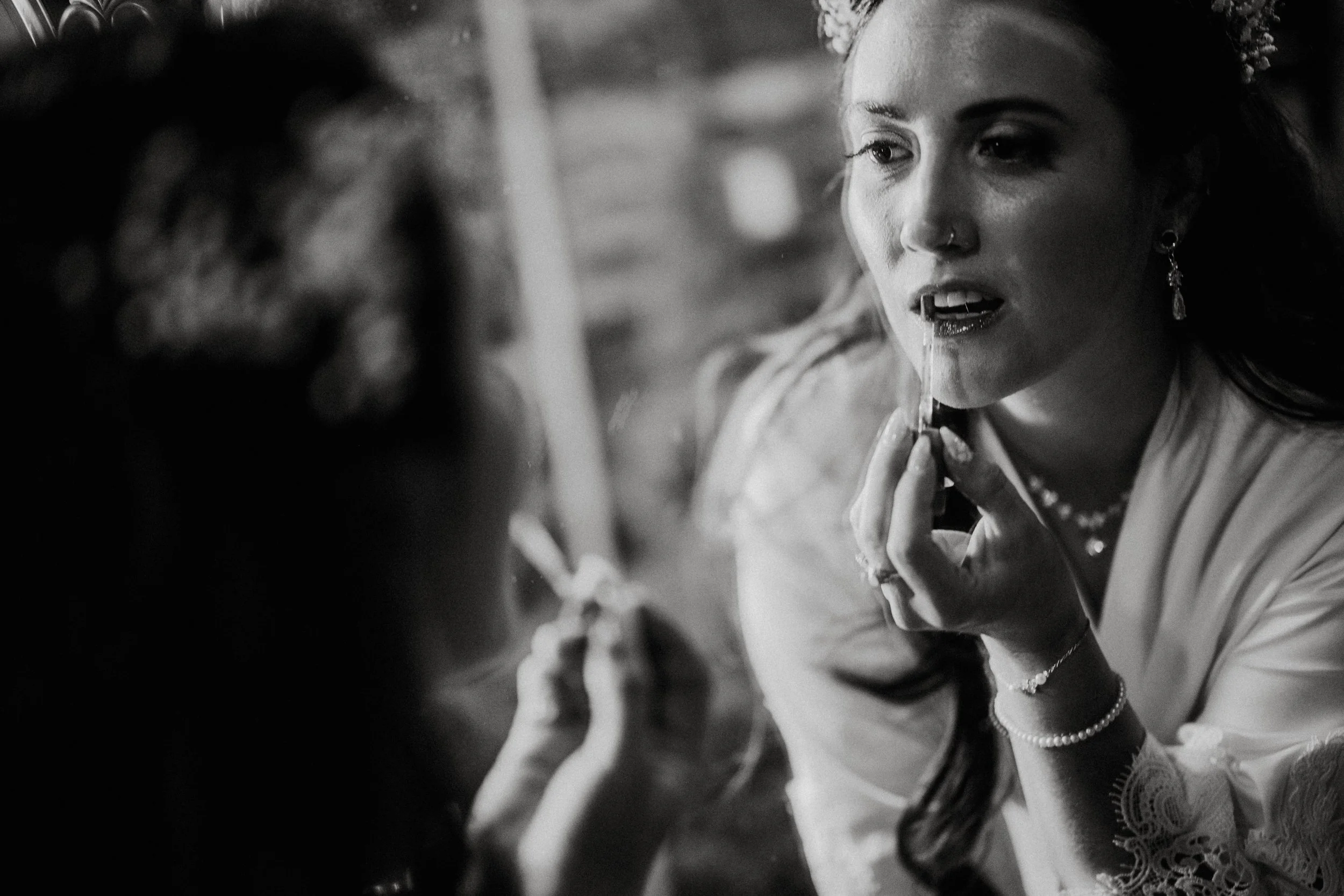 the bride getting ready 