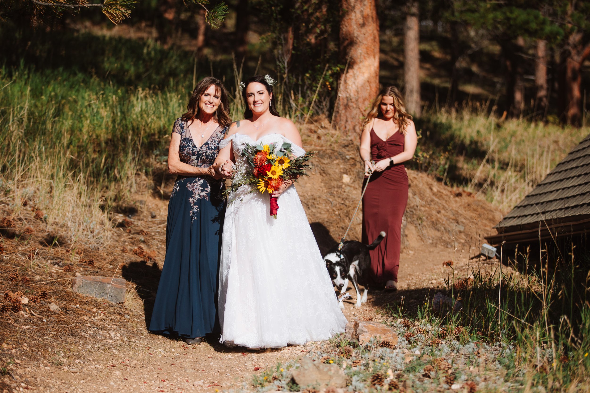 and there she is walking down the isle 