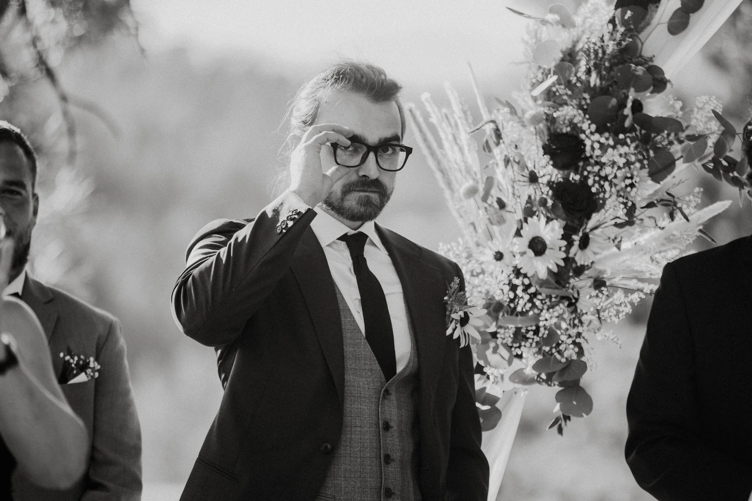 I love when a groom cries when seeing his wife 