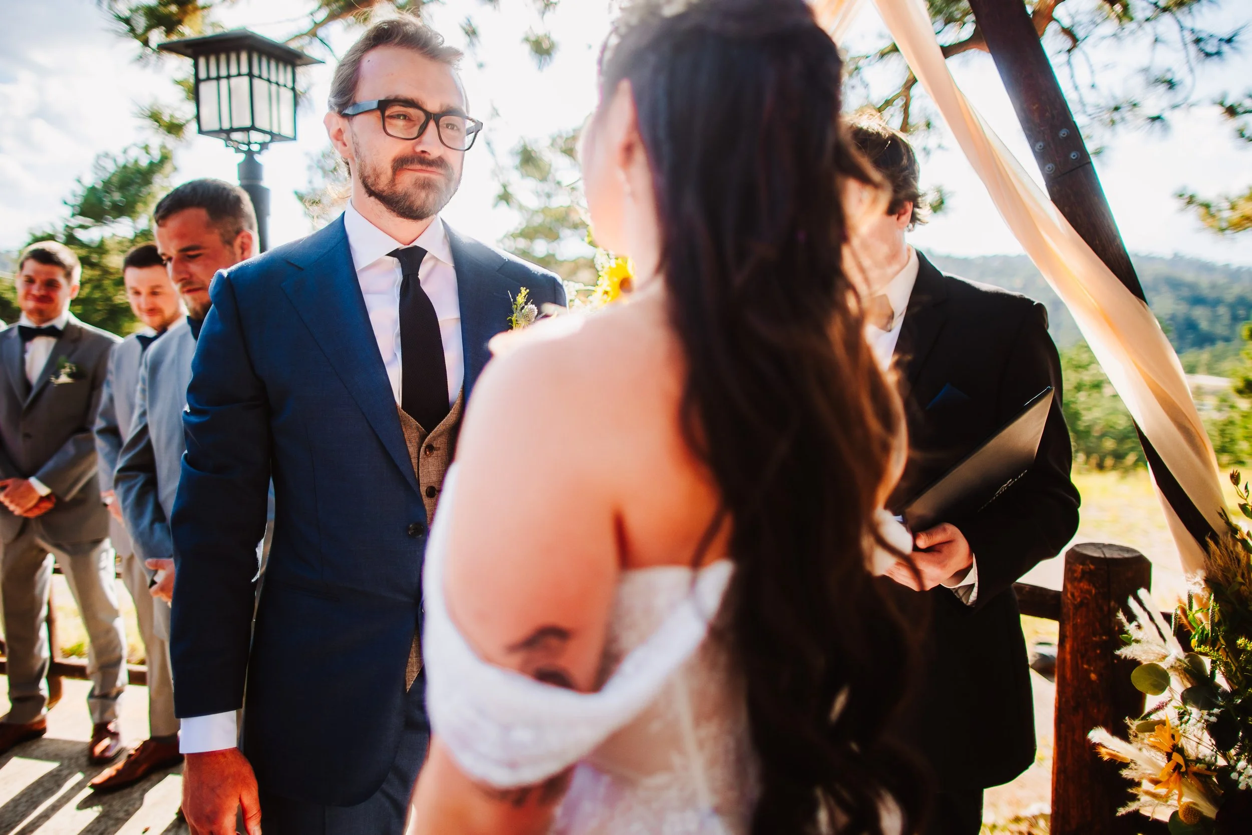 the way he looks at her 